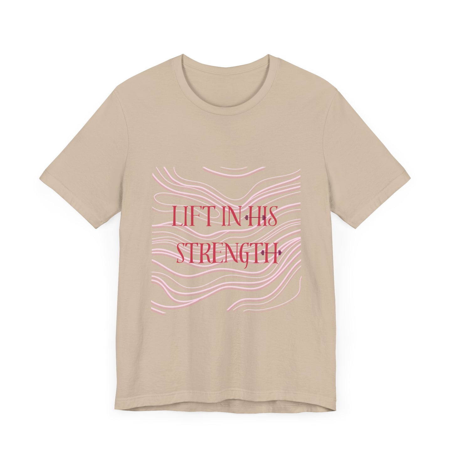 Lift in His Strength - Women's Fashionable Fitness T - Faith Based Aparal