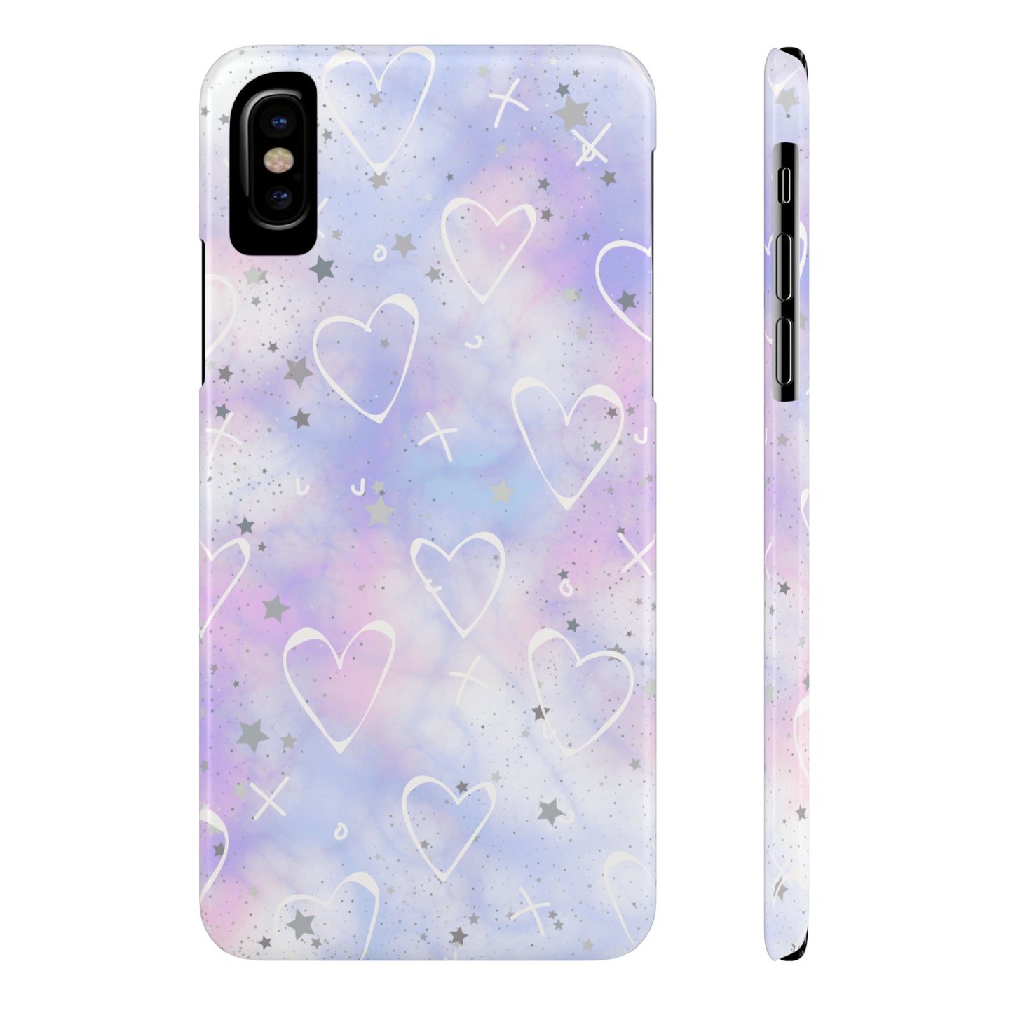 Durable iPhone Case - Galaxy Hearts