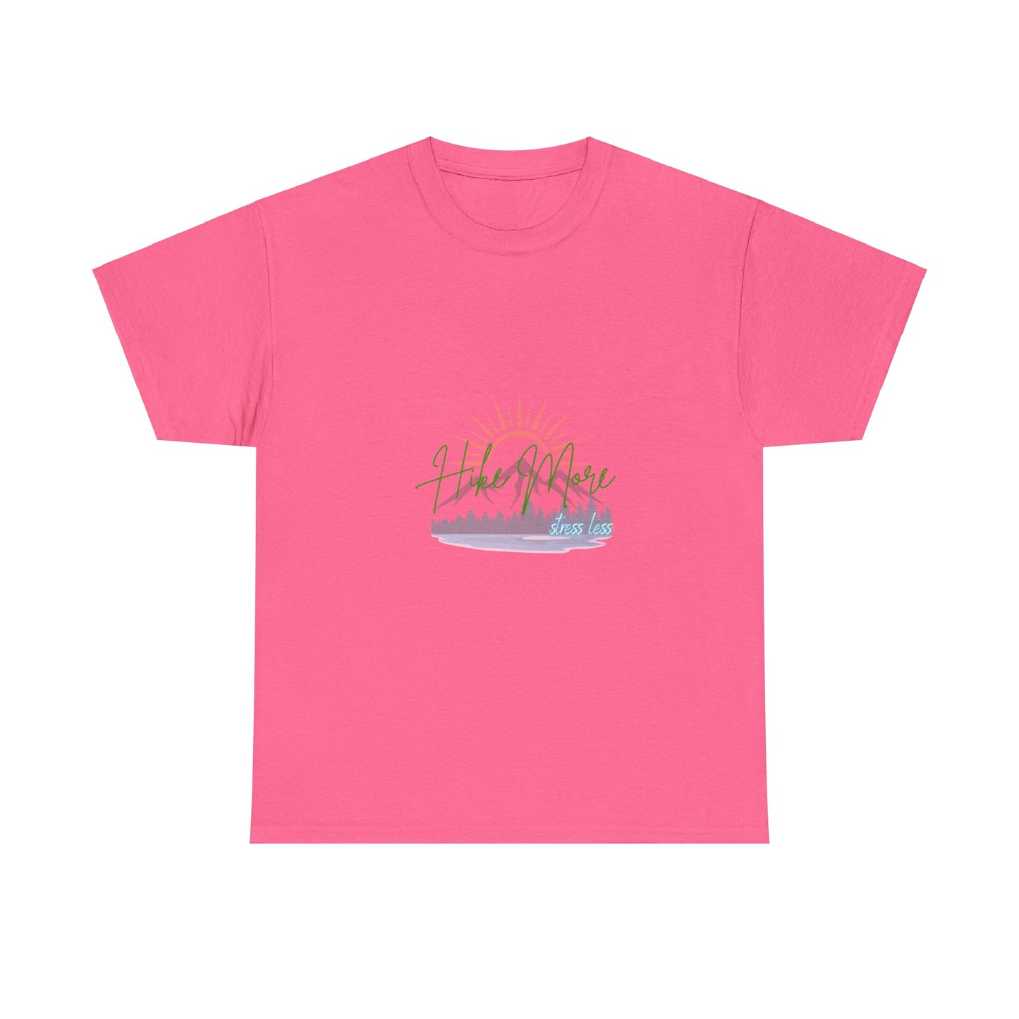 Hike More Stress Less - Mens Slogan T - His Collective
