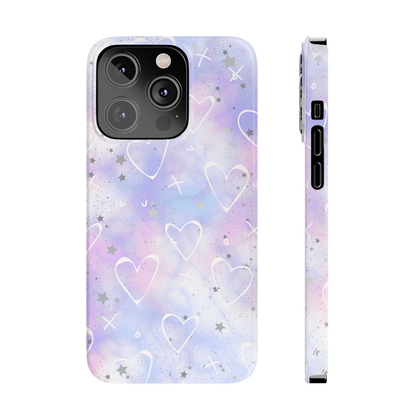 Durable iPhone Case - Galaxy Hearts