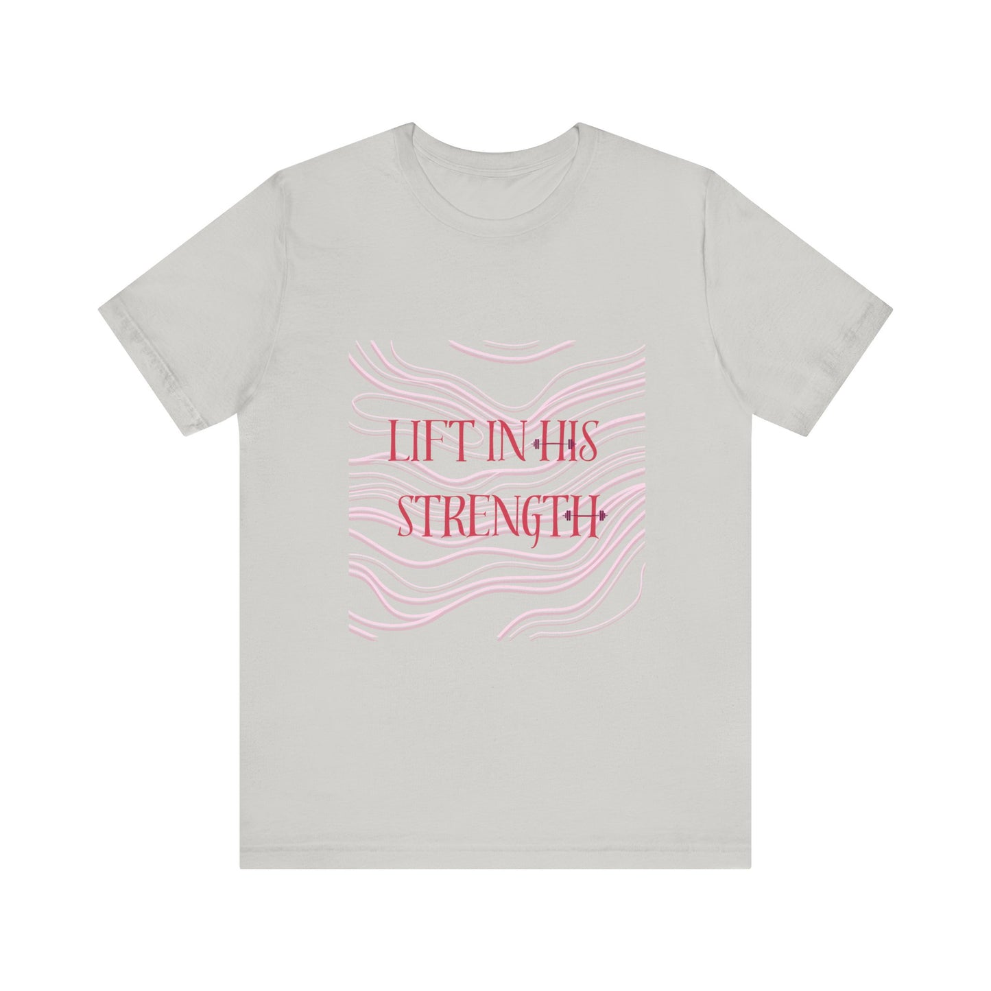 Lift in His Strength - Women's Fashionable Fitness T - Faith Based Aparal