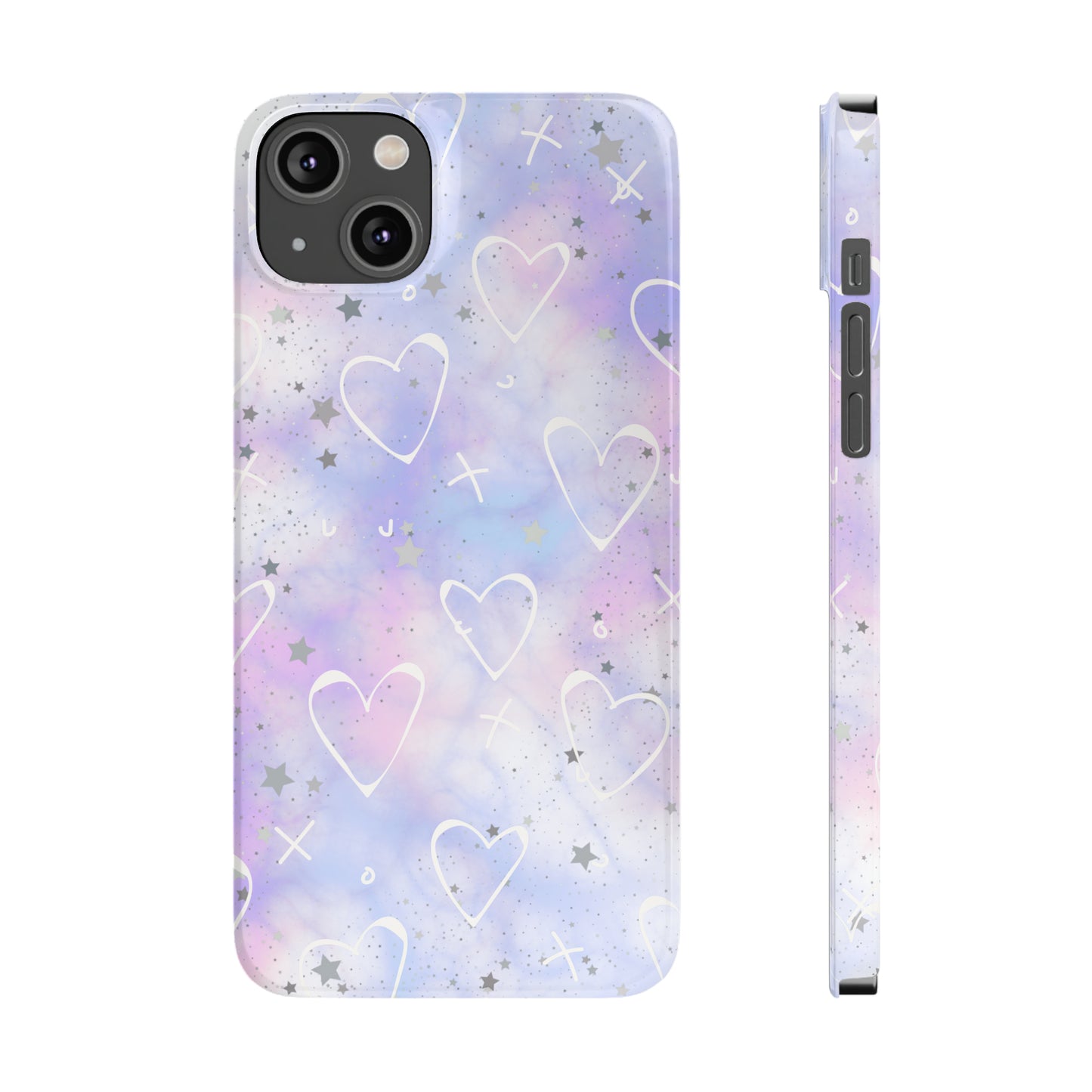 Durable iPhone Case - Galaxy Hearts