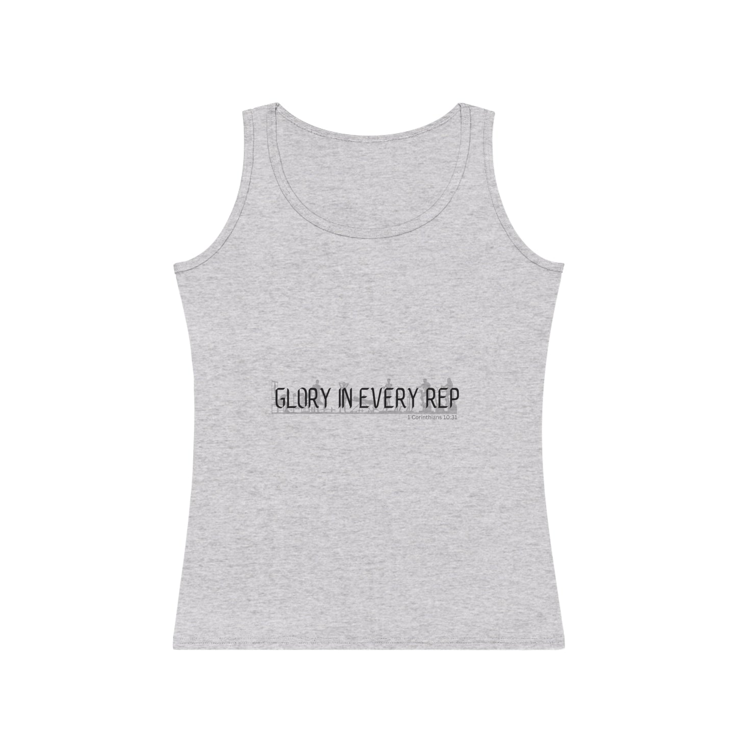 Active LIfestyle Fit - Faith Based Apparel - Motivational Women's Workout Tank Top - "Glory in Every Rep"