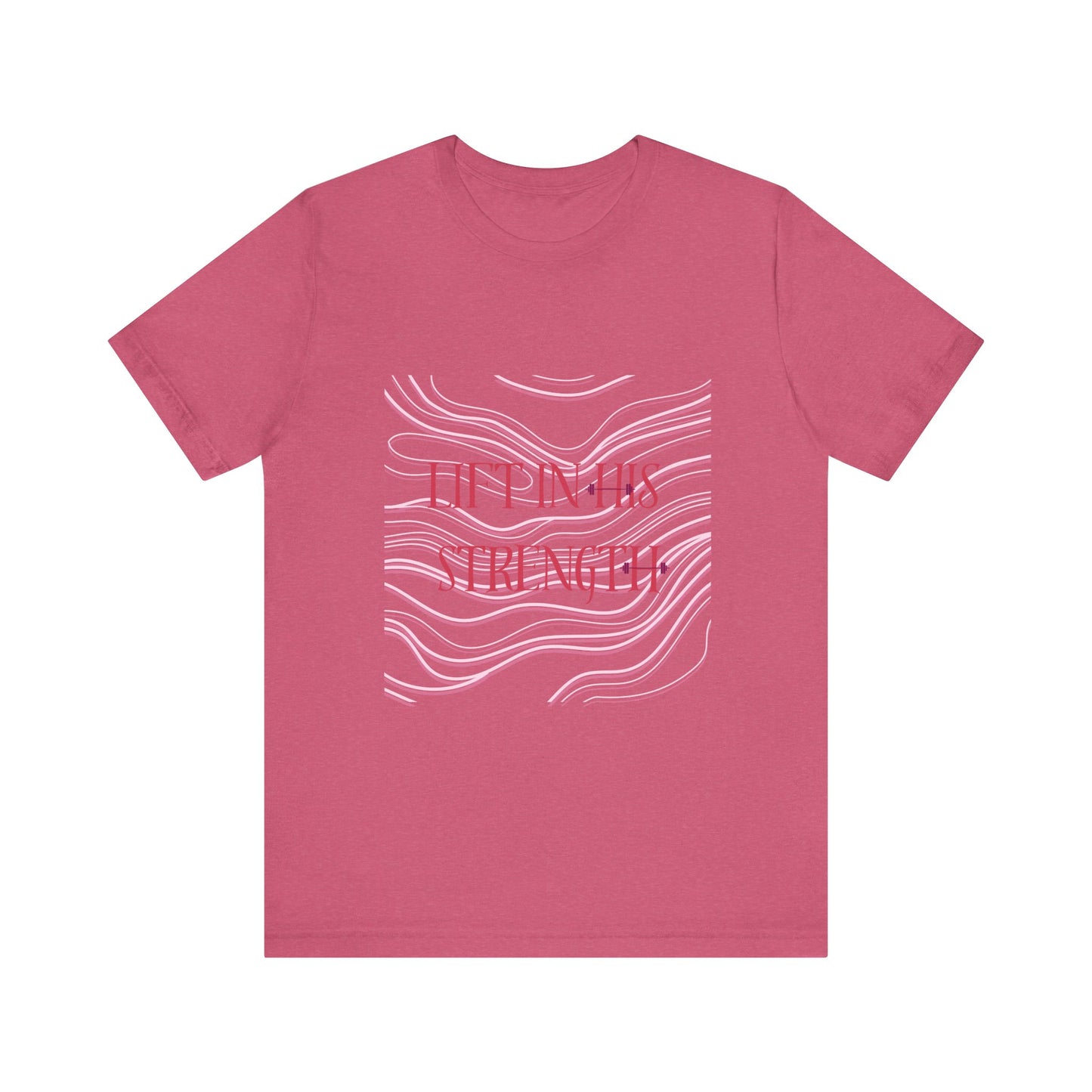 Lift in His Strength - Women's Fashionable Fitness T - Faith Based Aparal