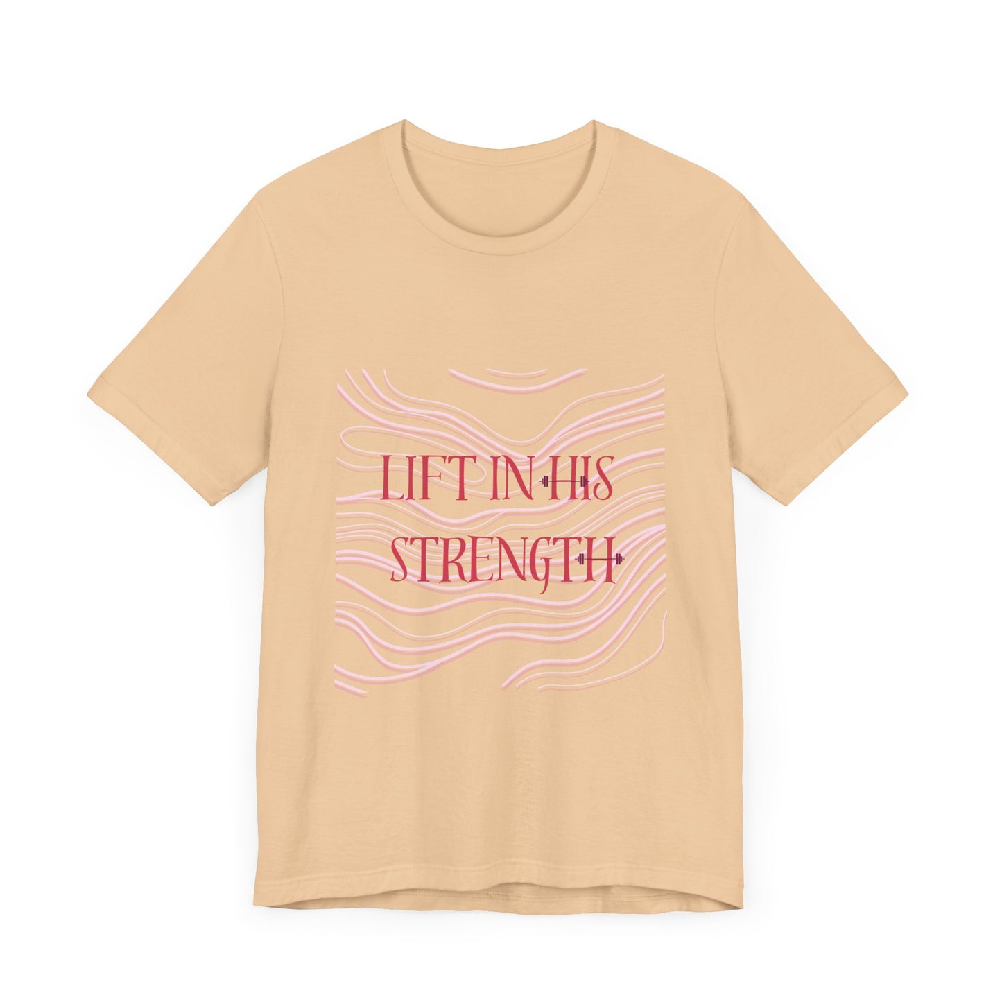 Lift in His Strength - Women's Fashionable Fitness T - Faith Based Aparal