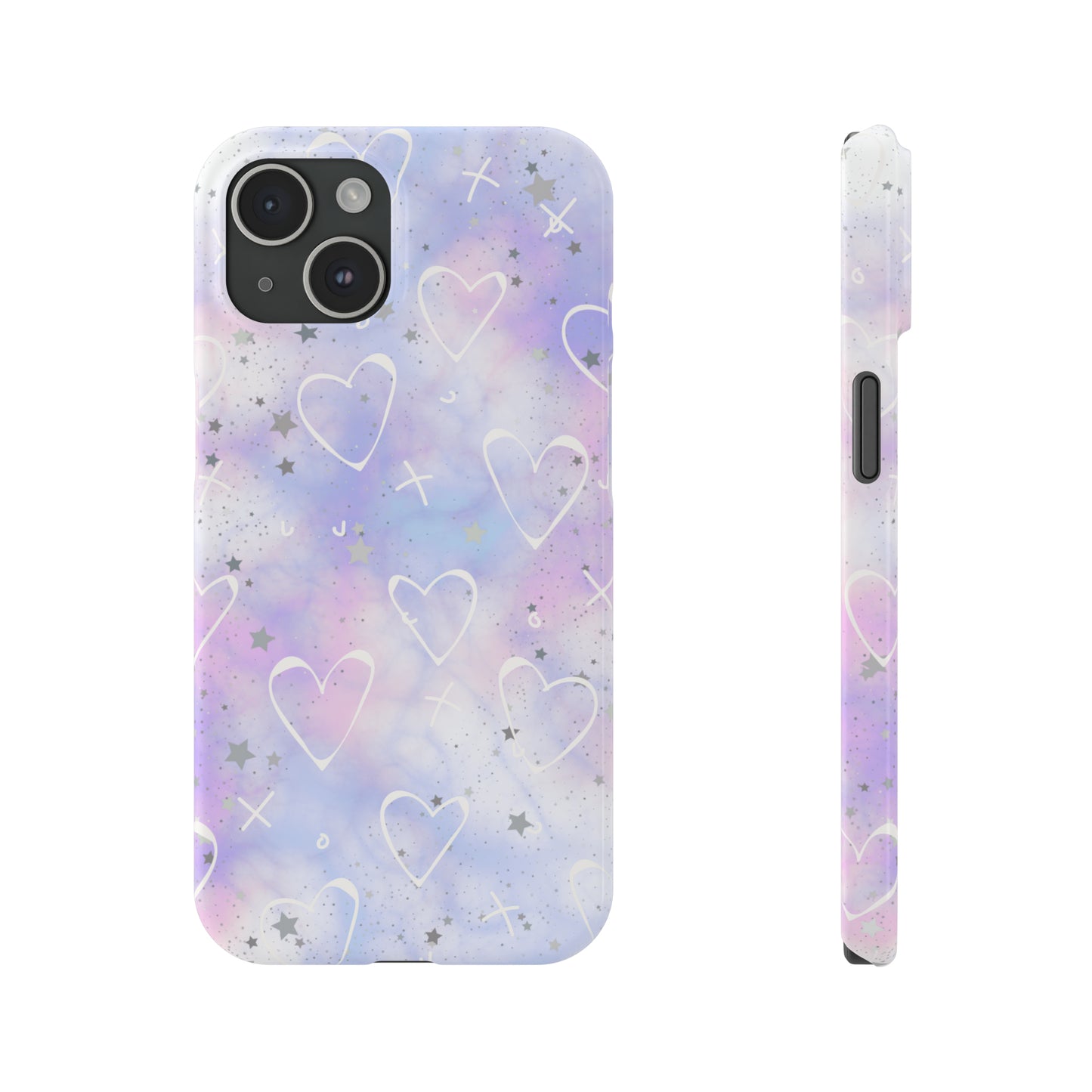 Durable iPhone Case - Galaxy Hearts