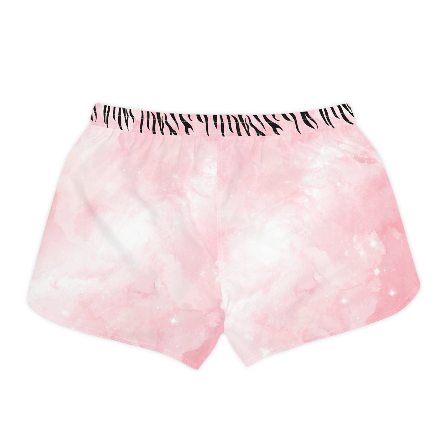 Women's Fitness Shorts - Tiger with Pink Stripes - Comfortable Fit