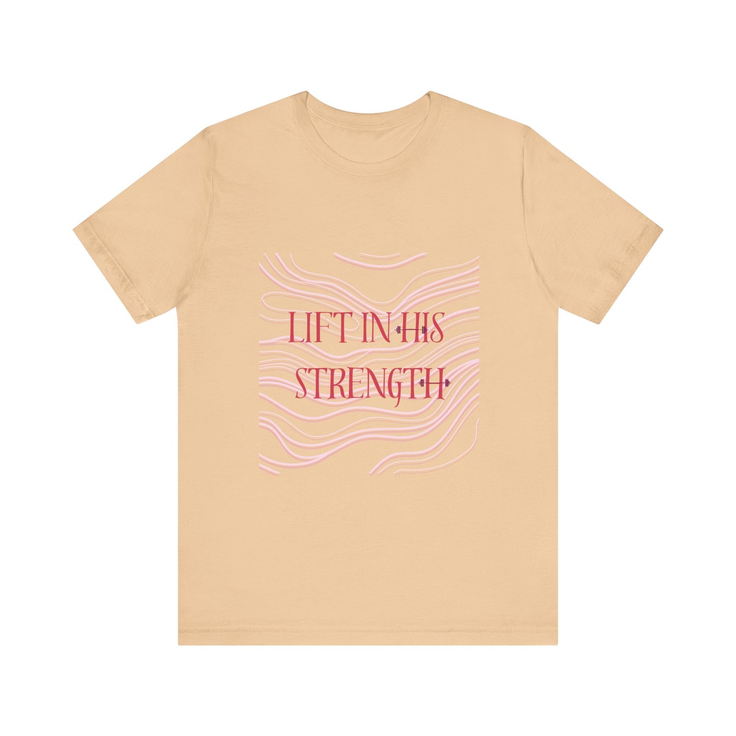 Lift in His Strength - Women's Fashionable Fitness T - Faith Based Aparal