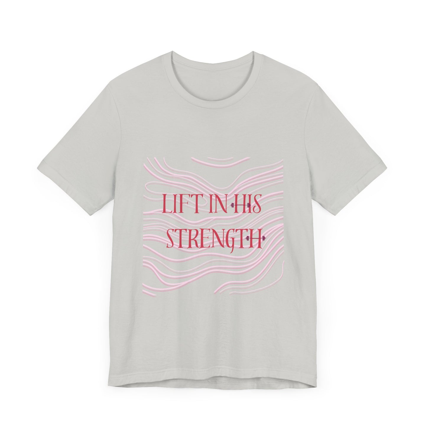 Lift in His Strength - Women's Fashionable Fitness T - Faith Based Aparal