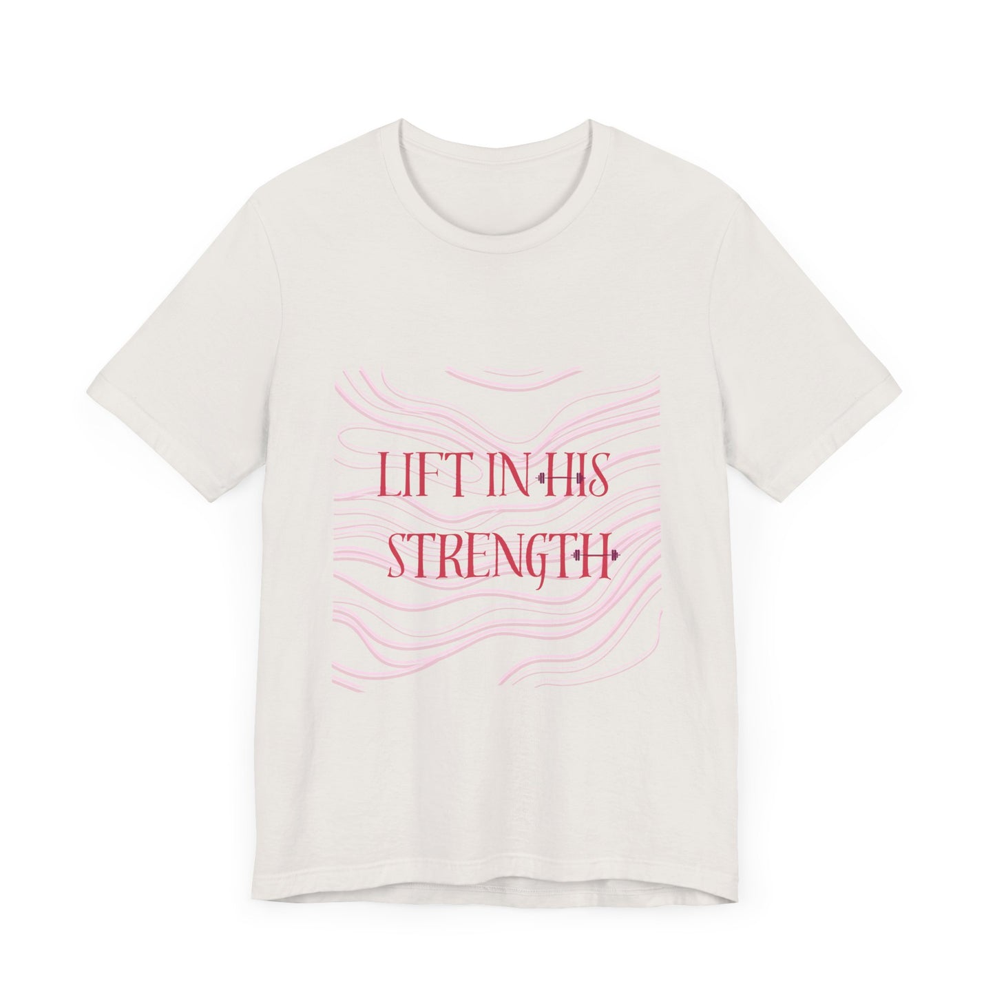 Lift in His Strength - Women's Fashionable Fitness T - Faith Based Aparal