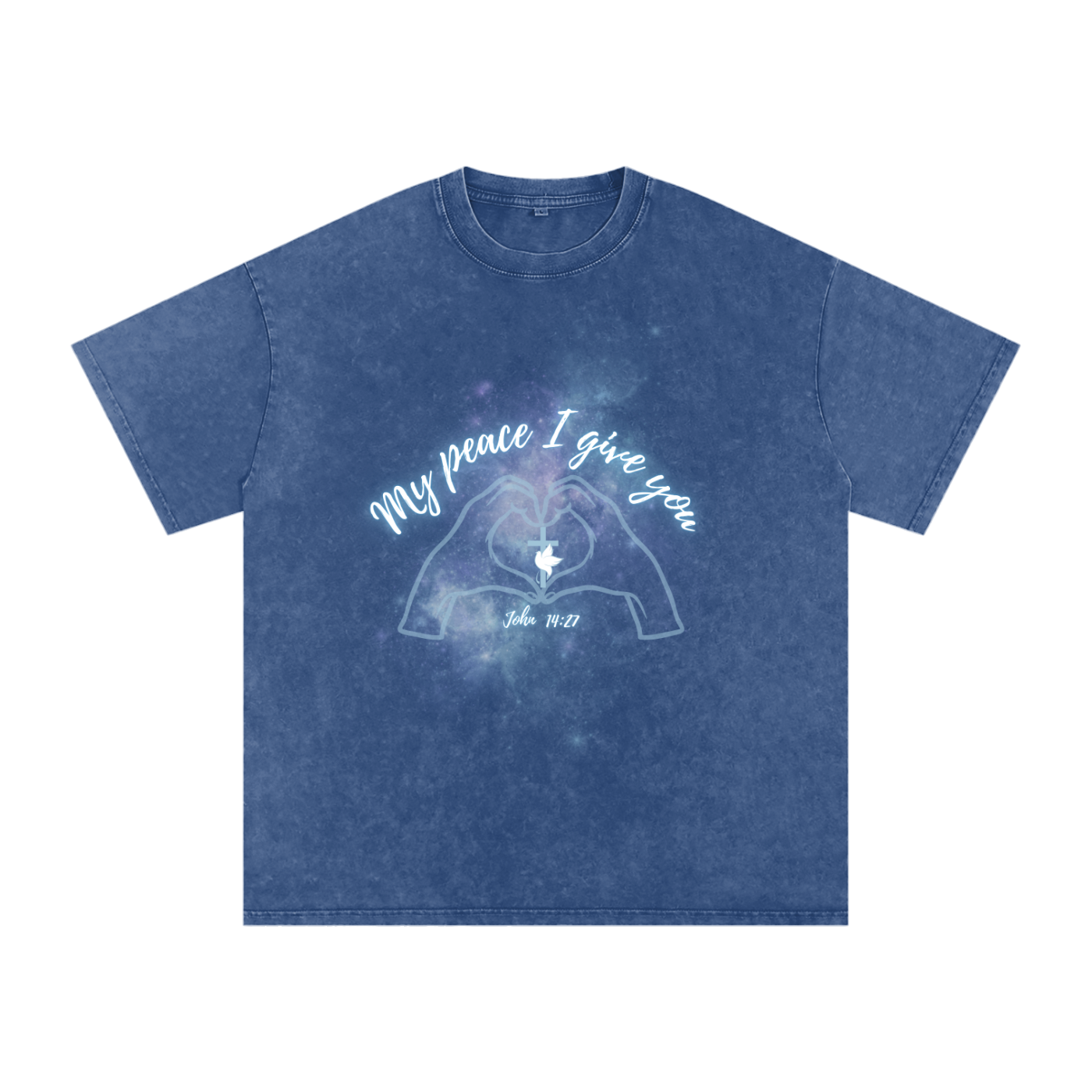 Women's Apparel,Faith Based Apparel,Snow Washed Oversized T-Shirt,Pure Cotton,Daily Casual,Loose-Fit,Summer ,Spring,Fall,Slight Stretch