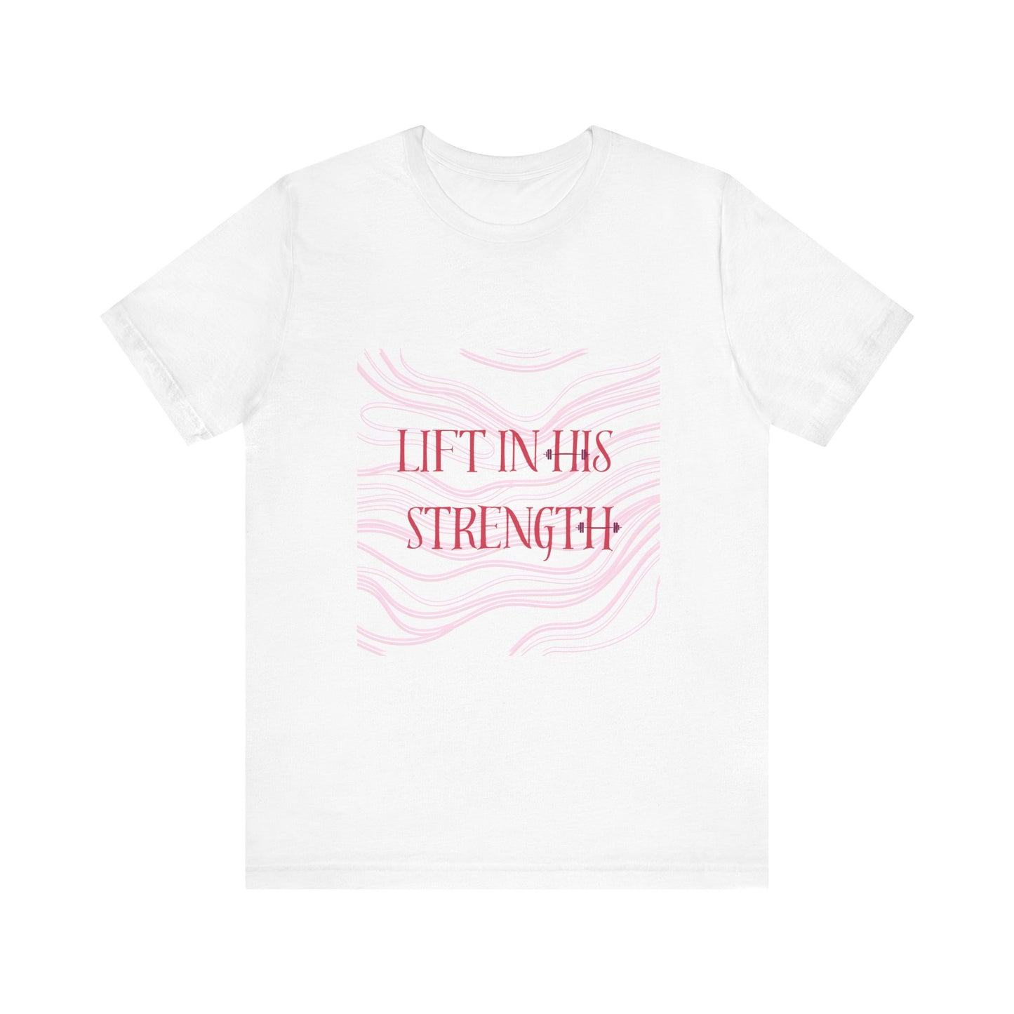 Lift in His Strength - Women's Fashionable Fitness T - Faith Based Aparal