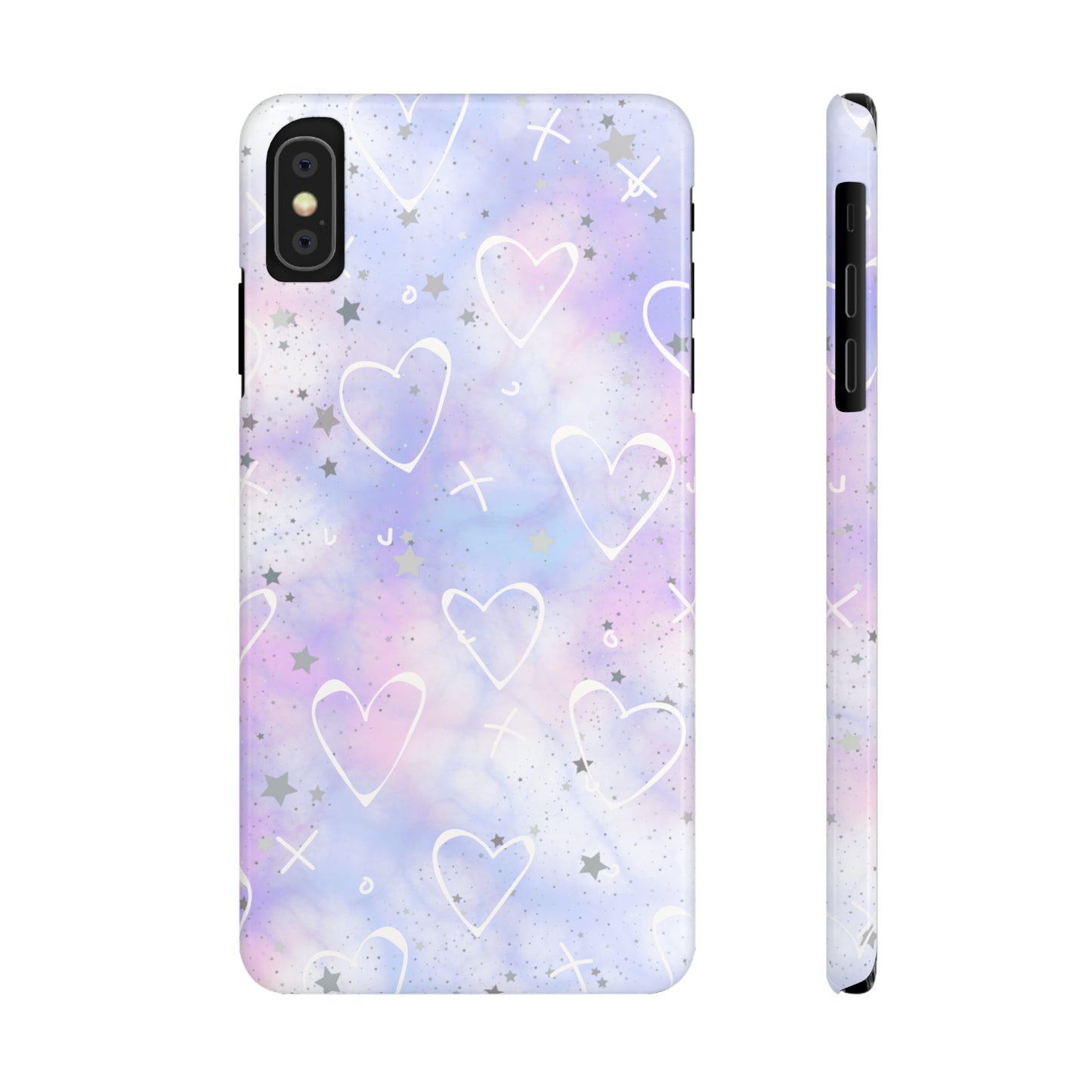Durable iPhone Case - Galaxy Hearts