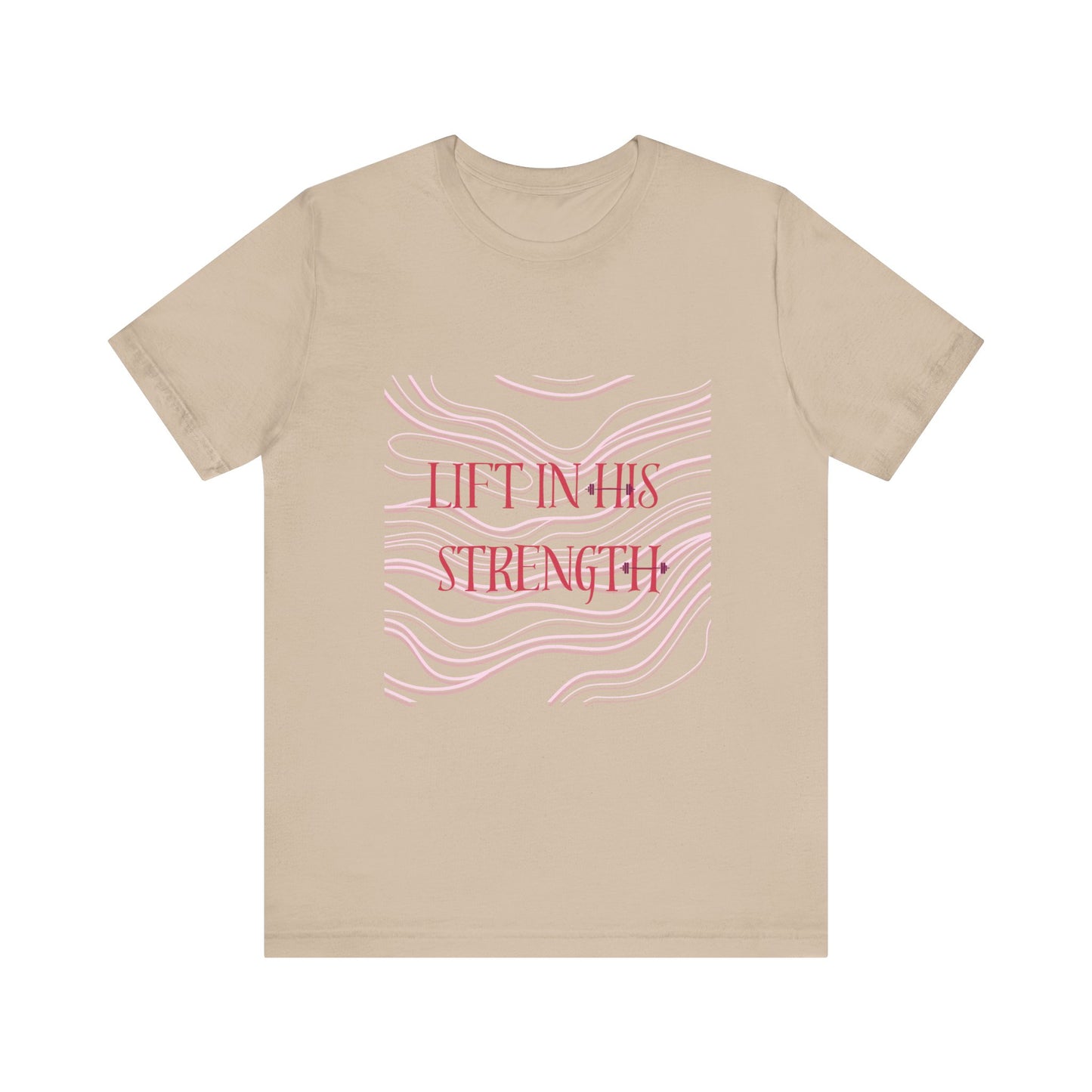 Lift in His Strength - Women's Fashionable Fitness T - Faith Based Aparal