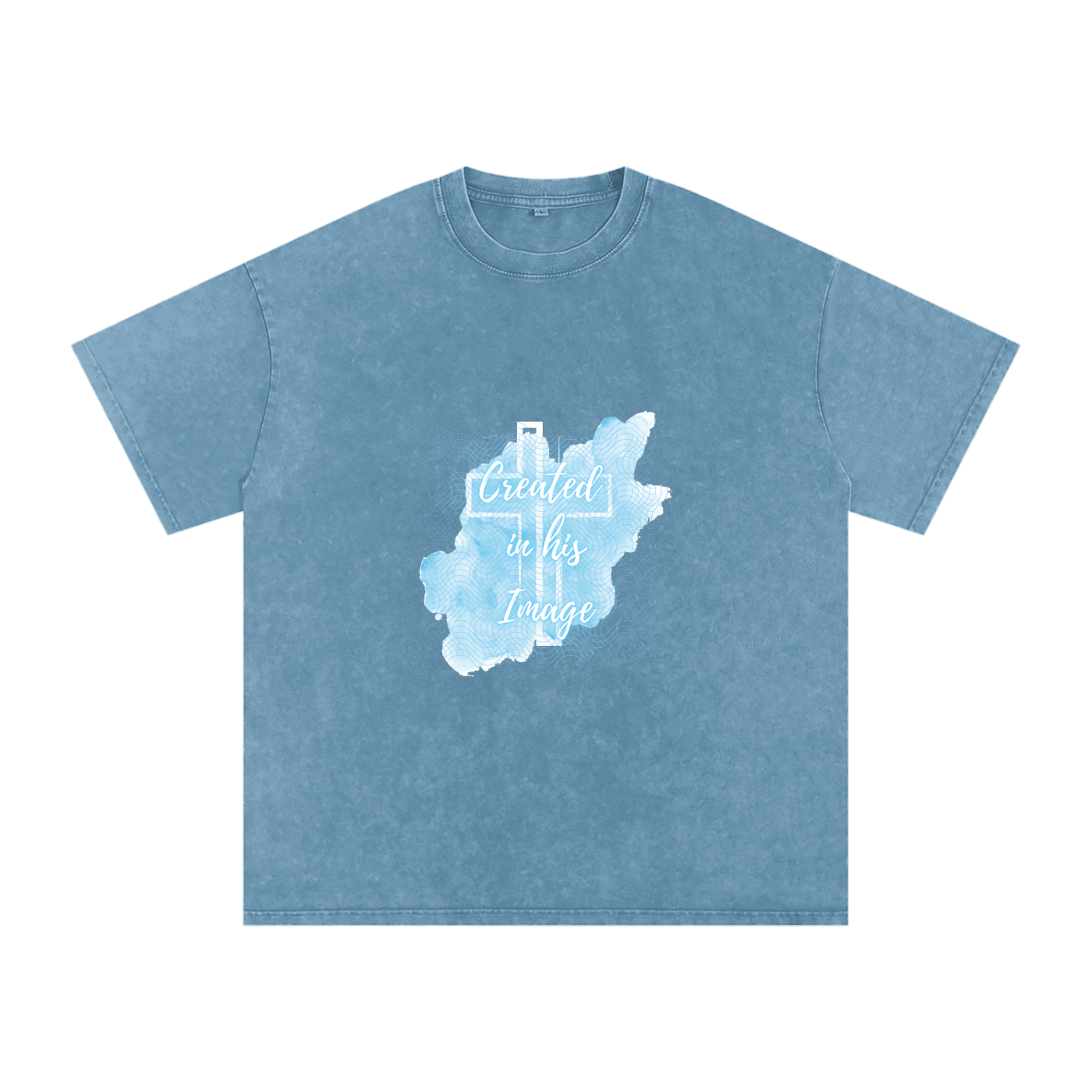 Faith Based Apparel,Graphic T-Shirt,Unisex,Pure Cotton,Daily Casual ,Bible Verse,Snow Washed Oversized,Slight Stretch,Basics,Summer