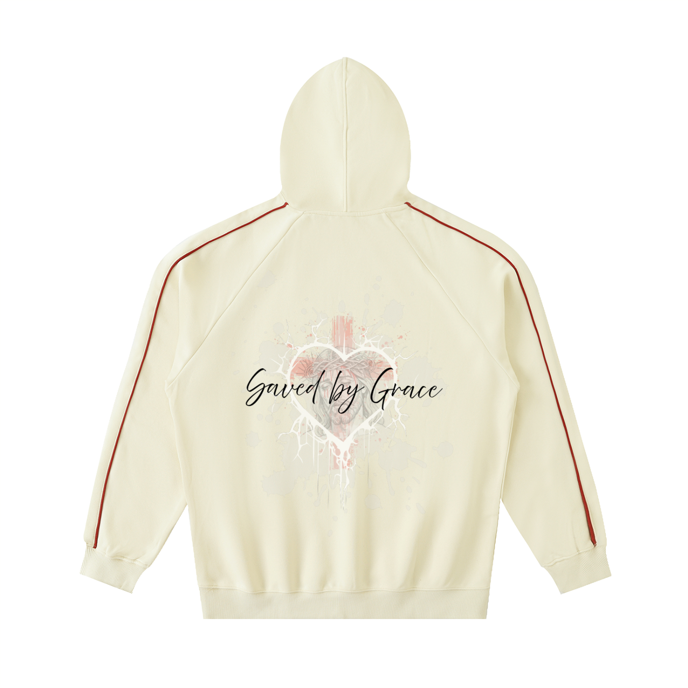 Faith Based Apparel ,Unisex Raglan Hoodie,Preppy,Sporty,Year Round,Yeshua,Jesus Christ,Cotton Blend,Polyester Blend,Christmas