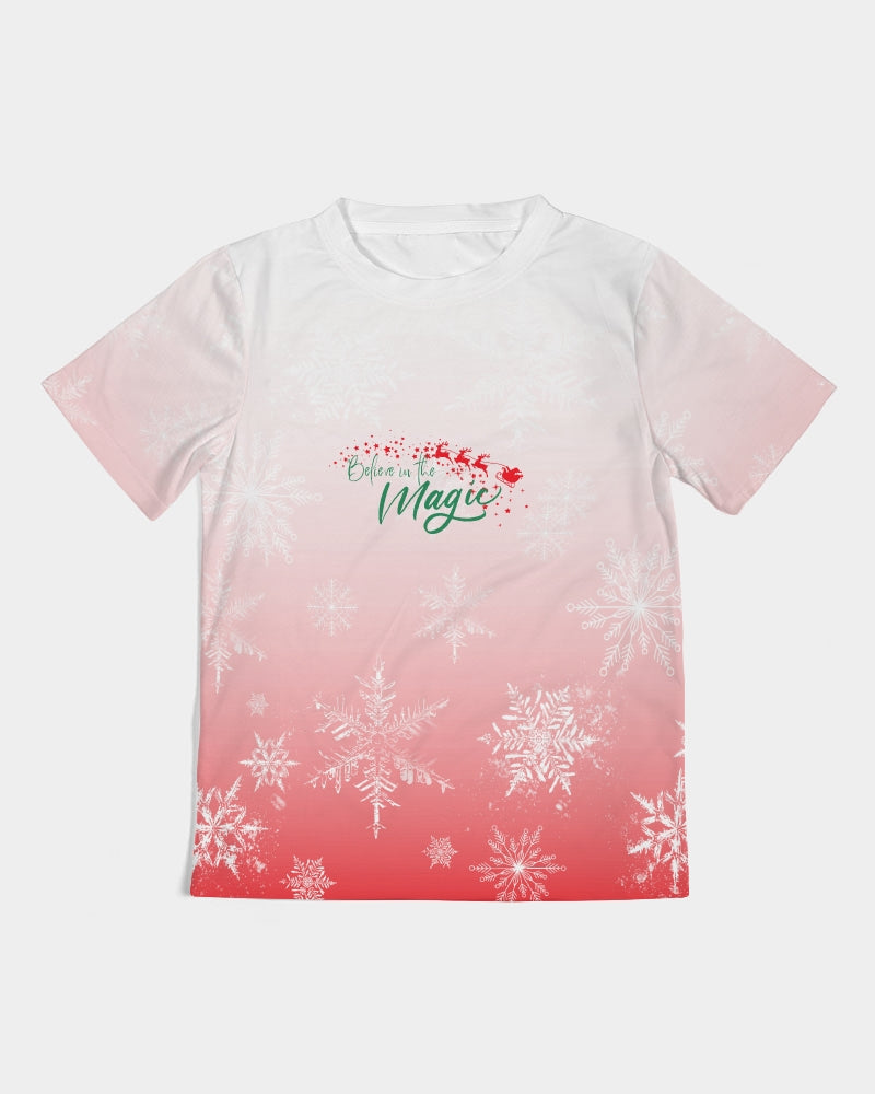 Kids Christmas Print Tee - Believe in the Magic