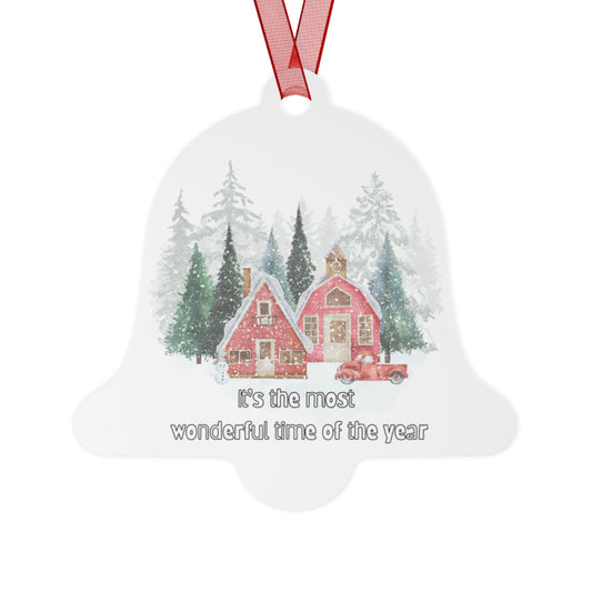 Metal Ornament - Christmas Ornaments - It's The Most Wonderful Time Of The Year