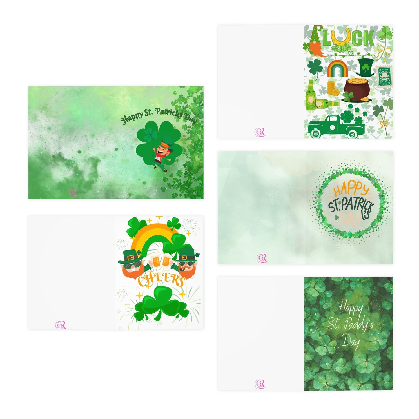 Multi-Design Saint Patrick's Day Cards (5-pack)