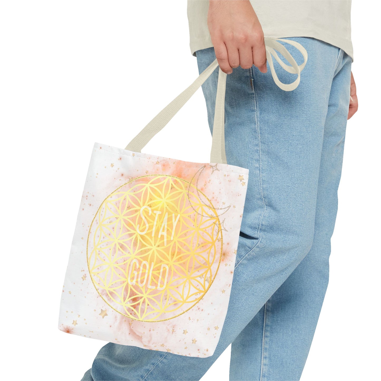 Stay Gold - Flower of Life Tote Bag