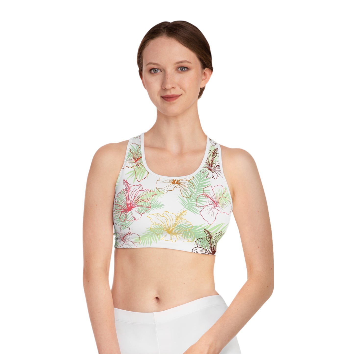 Womens' Hibiscus Sports Bra - Set 2 of 2 - Her Collective - Sports Collective