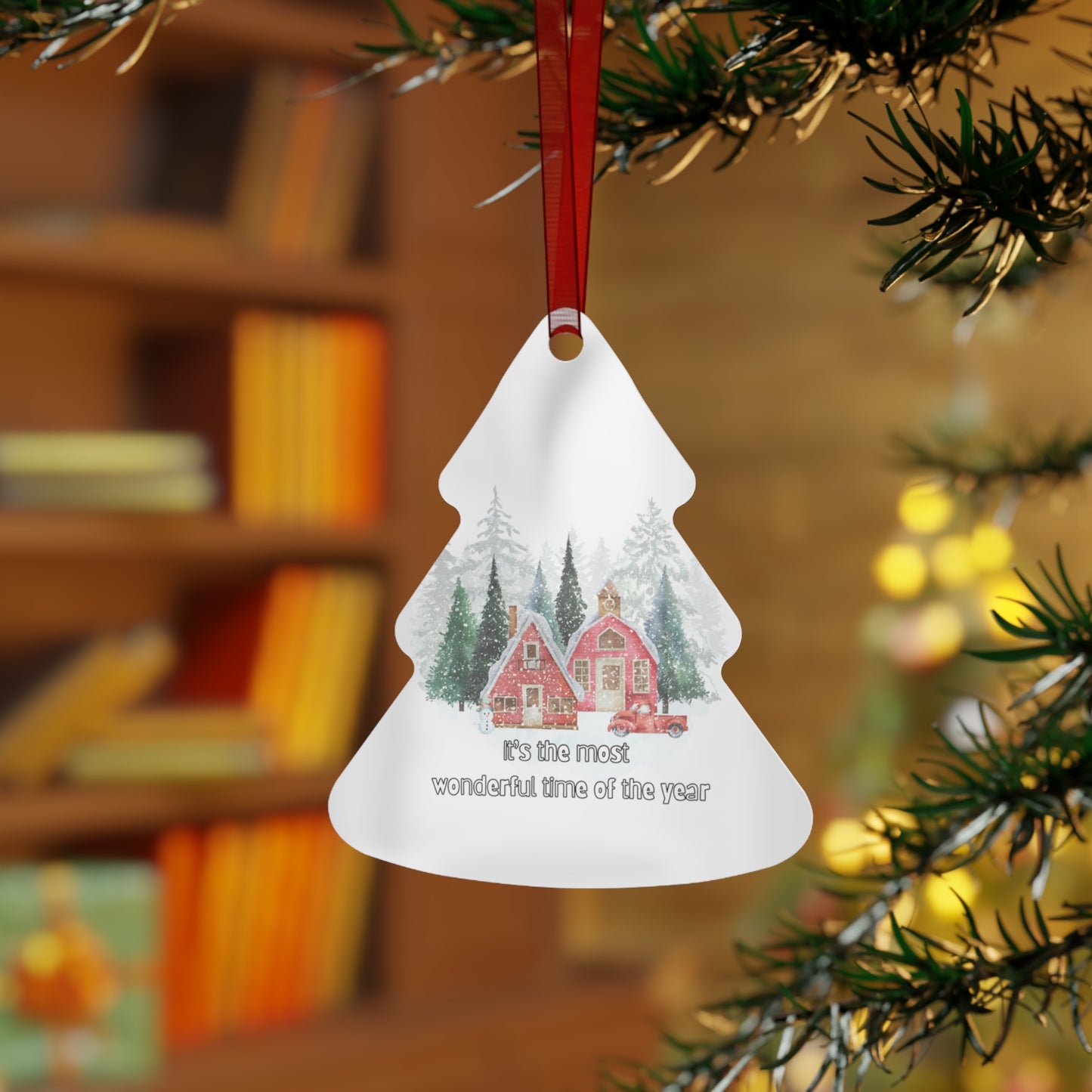 Metal Ornament - Christmas Ornaments - It's The Most Wonderful Time Of The Year