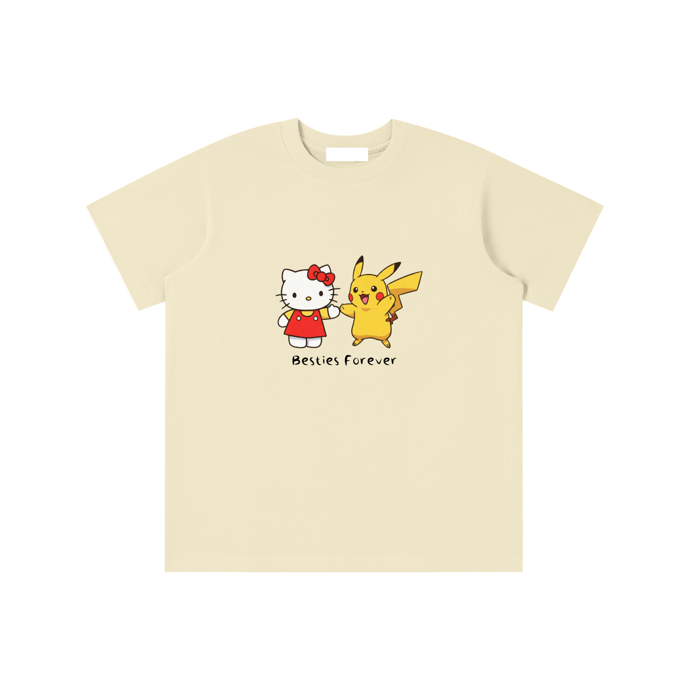 Anime ,Pikachu,Hello Kitty,Essentials T-Shirt,Loose Fit,Moderate Fit,Unisex,Christmas Season,Holiday Season,Daily Casual