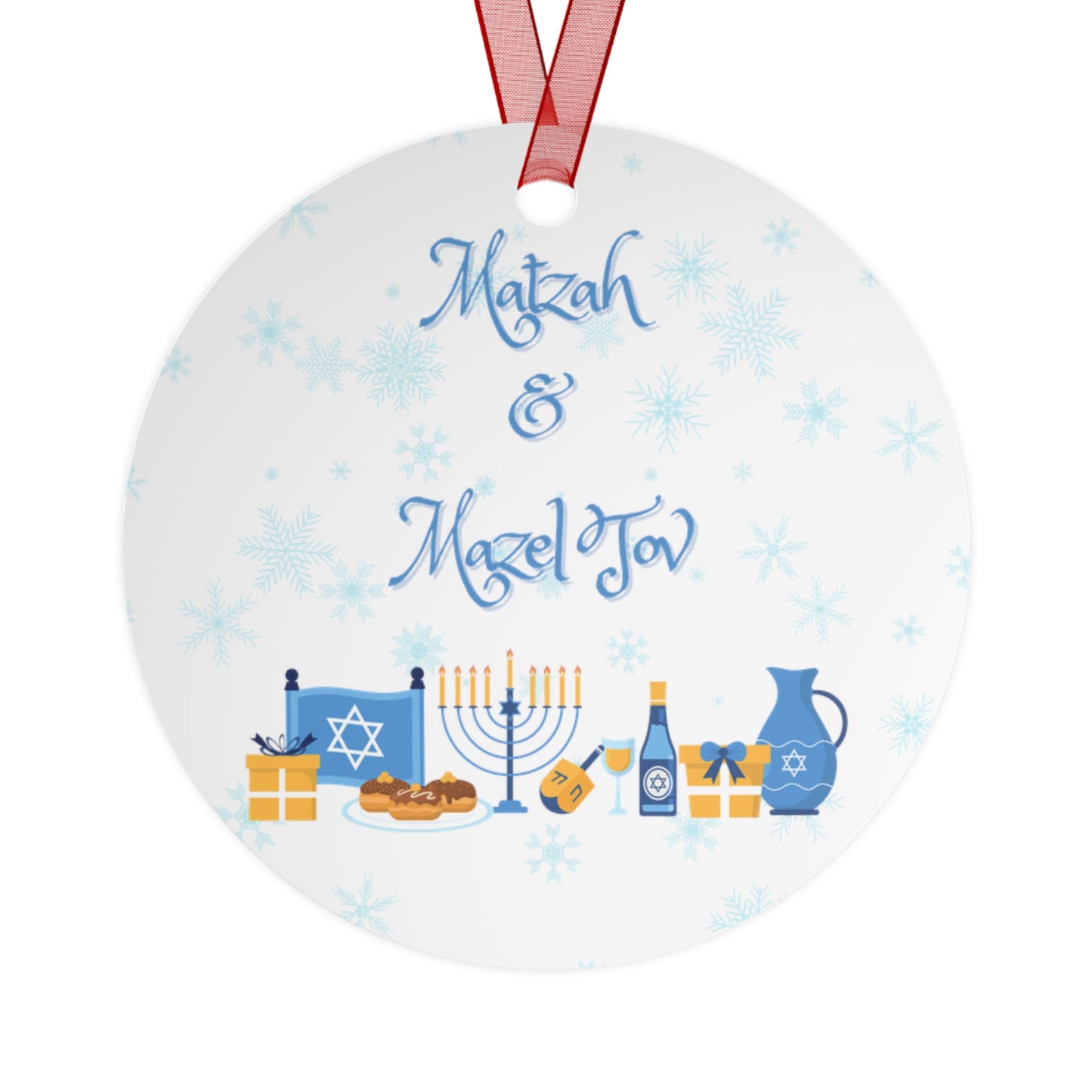 Copy of Naughty & Nice - Naughty Or Nice - Christmas Ornaments - Double Sided - Metal Ornaments