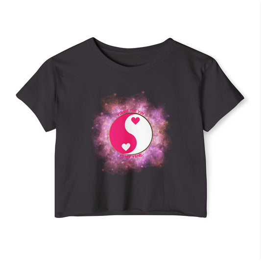 You're the Yin to my Yang Crop Tee