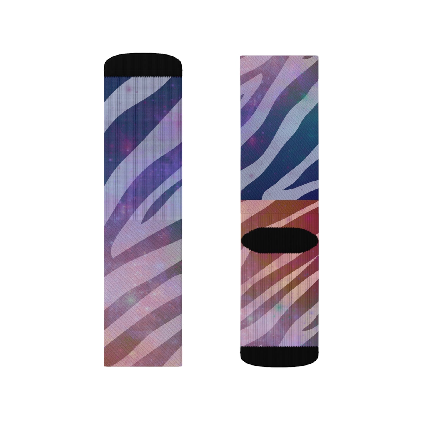 Unisex Zebra Galaxy Socks