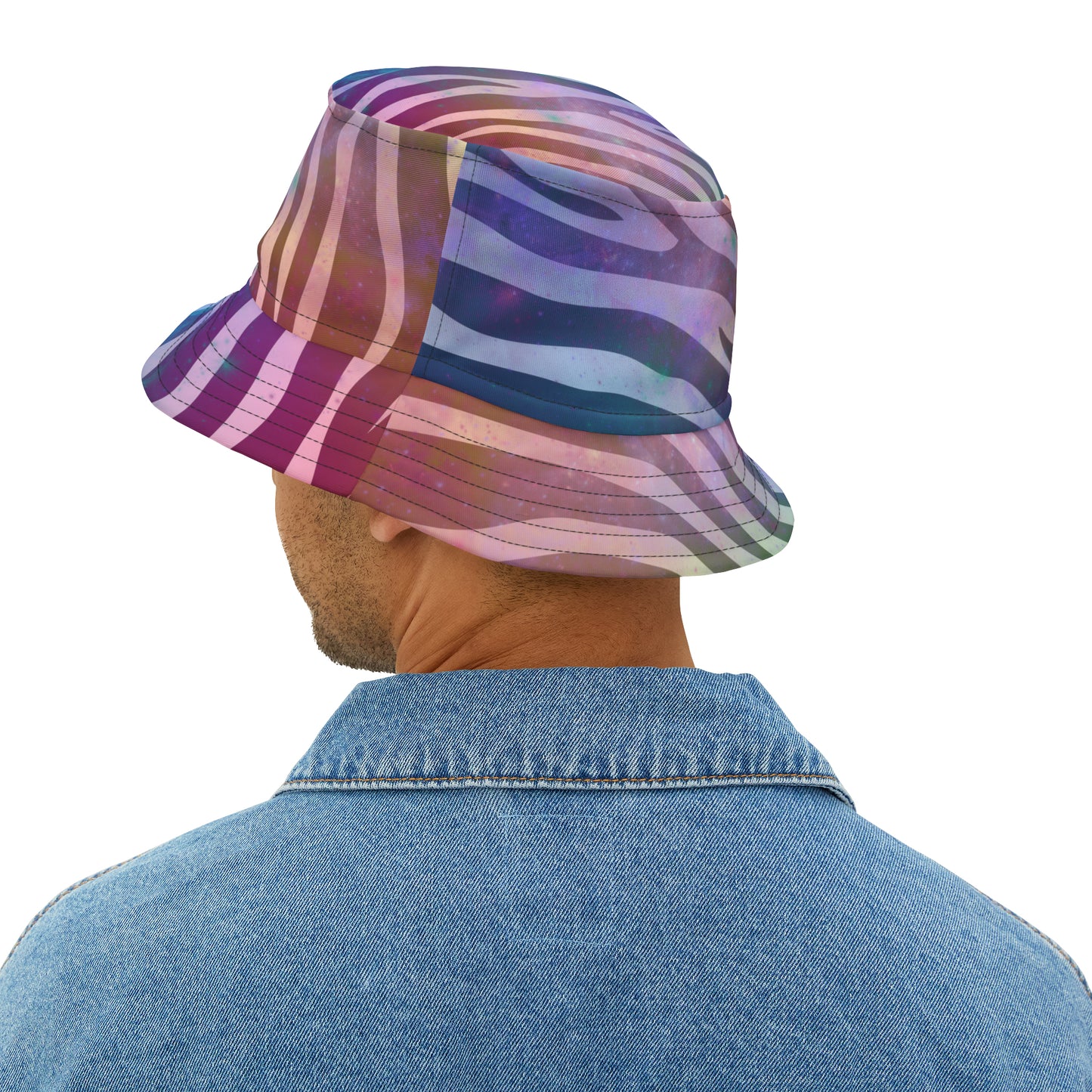 Galaxy Zebra Print Bucket Hat