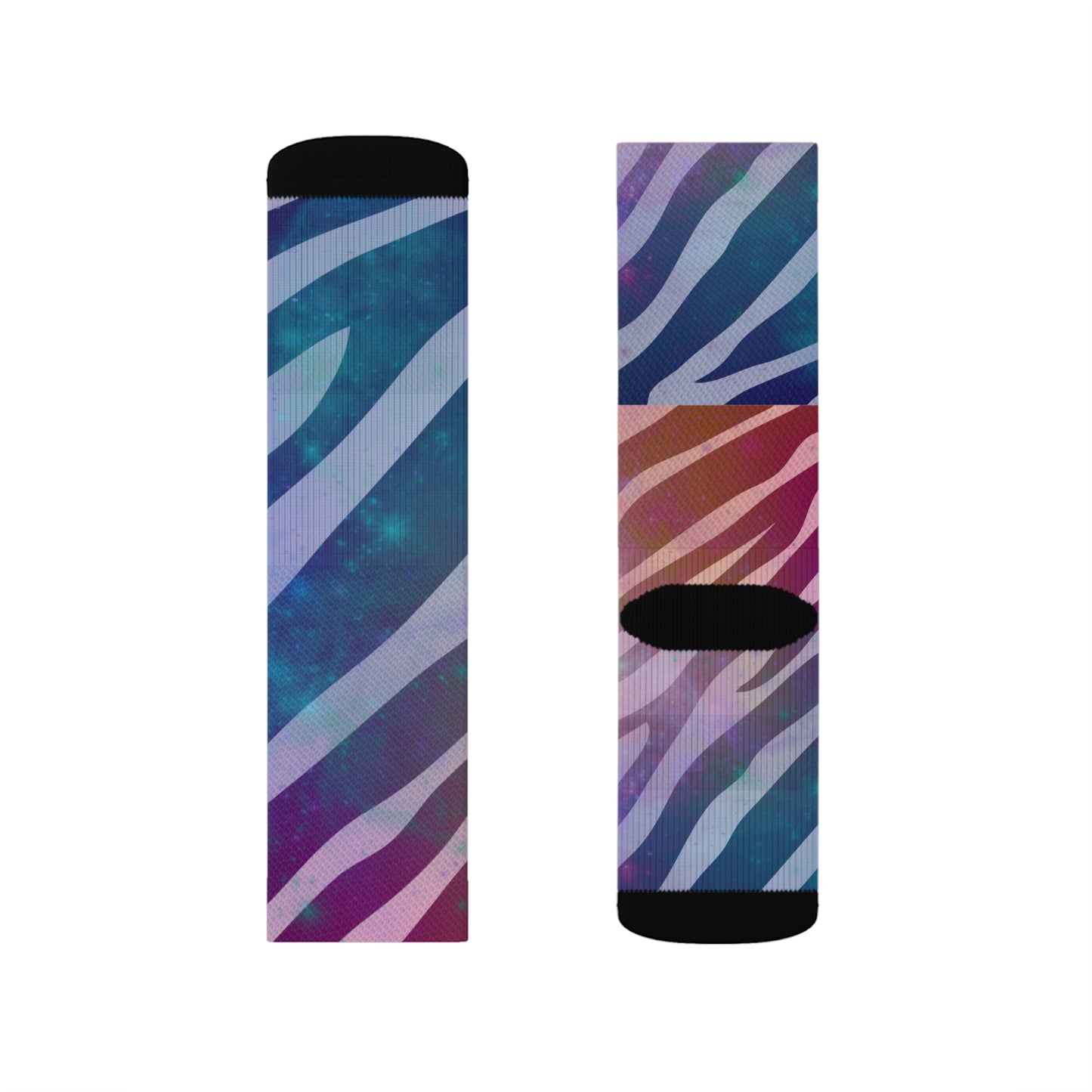 Unisex Zebra Galaxy Socks