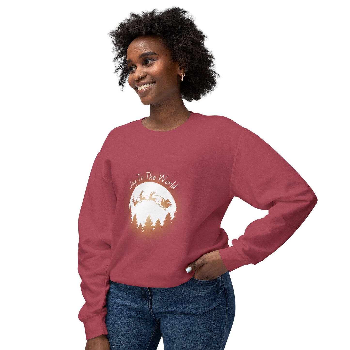 Women's Sweatshirt - Christmas Sweatshirt - Joy To The World