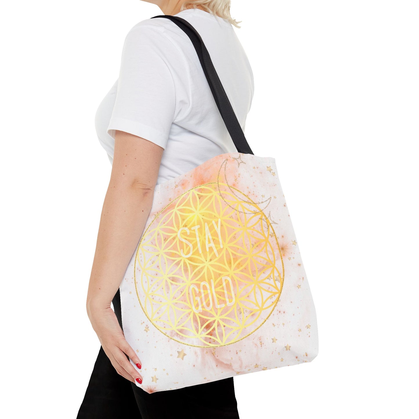 Stay Gold - Flower of Life Tote Bag