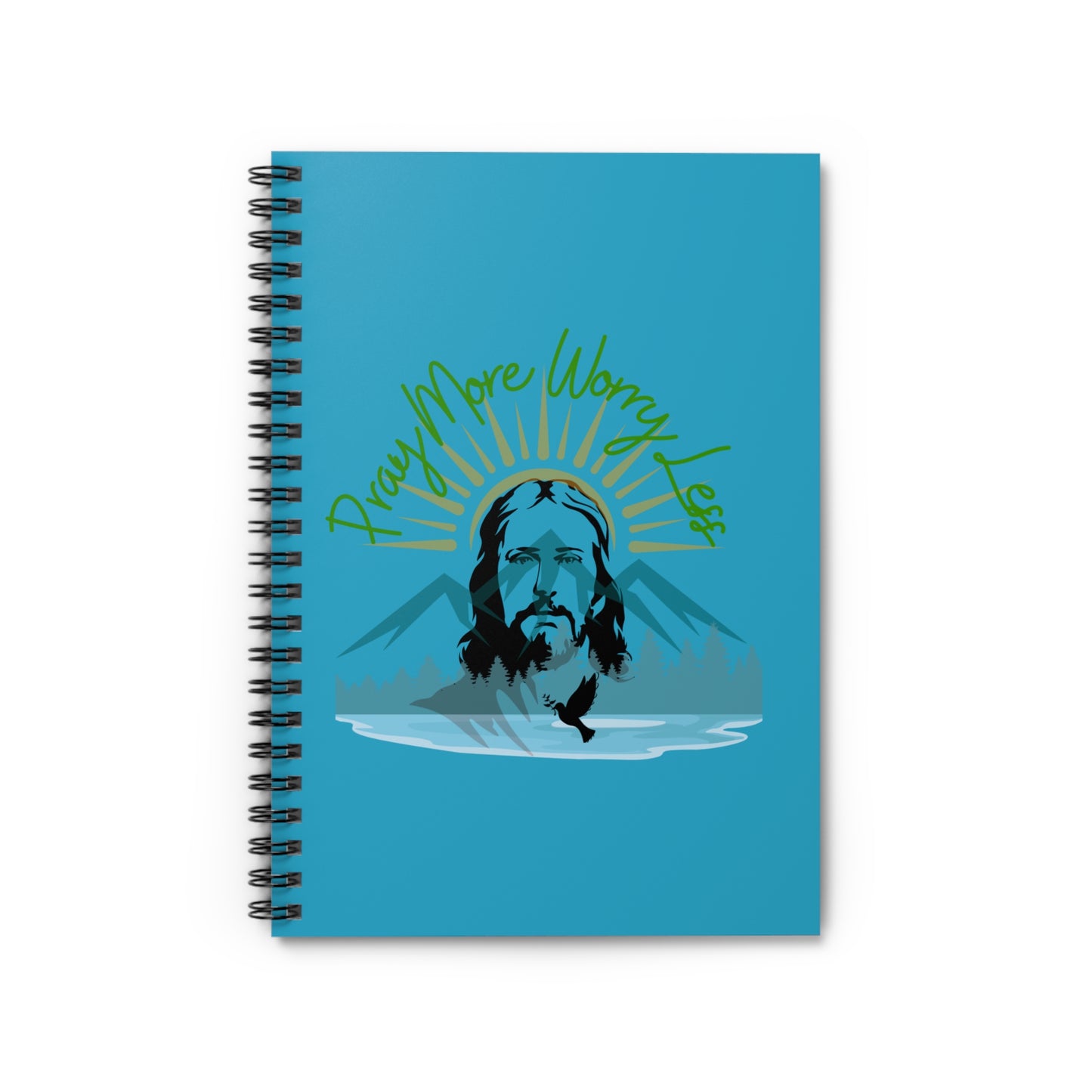 Pray More Worry Less - Spiral Notebook