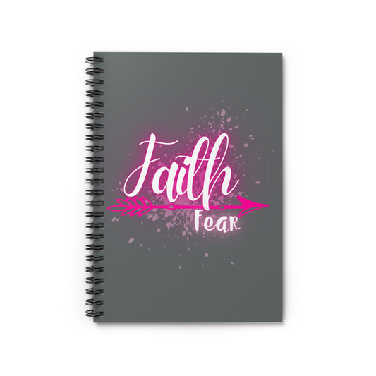 Faith Over Fear - Spiral Notebook - Girls Notebook - Pink Notebook