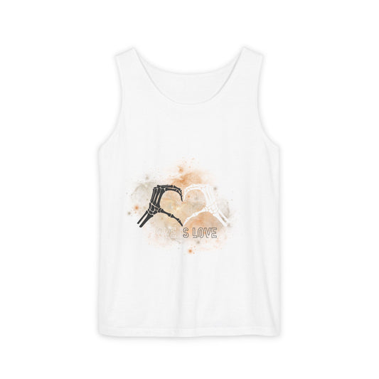 Halloween Tank Top - Galaxy Heart - Unisex Tank - Love is Love - Skeleton Heart Top - Equality Tank - Halloween Collective