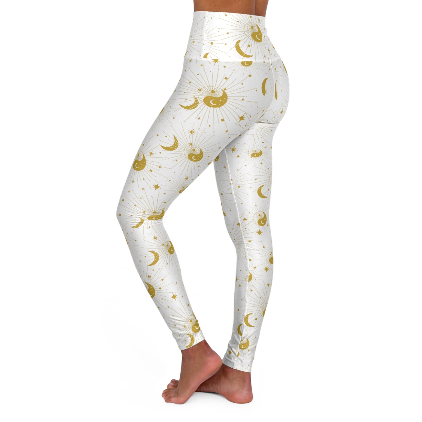 Ying Yang Stars Moon & Sun Yoga Leggings - Kinetic Collective