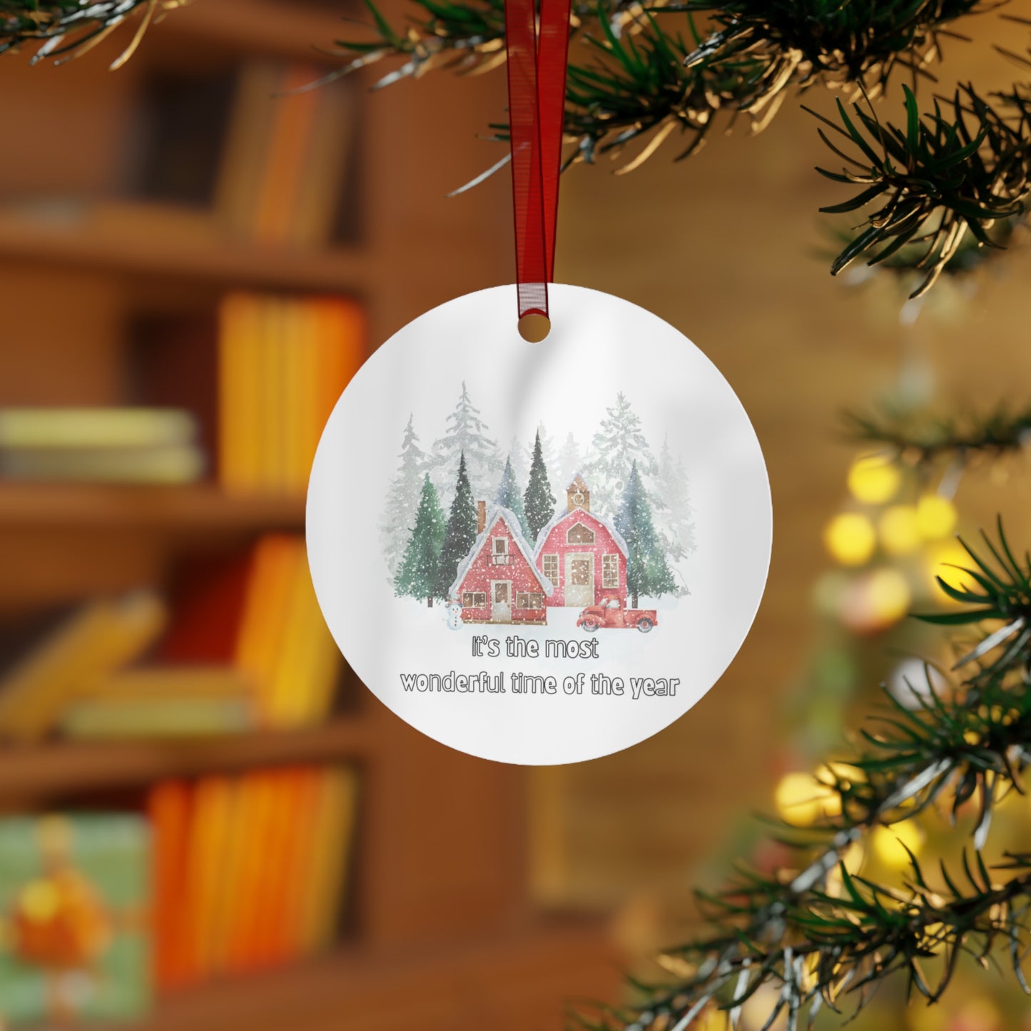 Metal Ornament - Christmas Ornaments - It's The Most Wonderful Time Of The Year