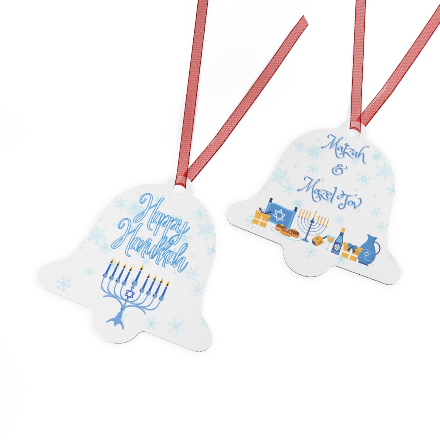 Copy of Naughty & Nice - Naughty Or Nice - Christmas Ornaments - Double Sided - Metal Ornaments