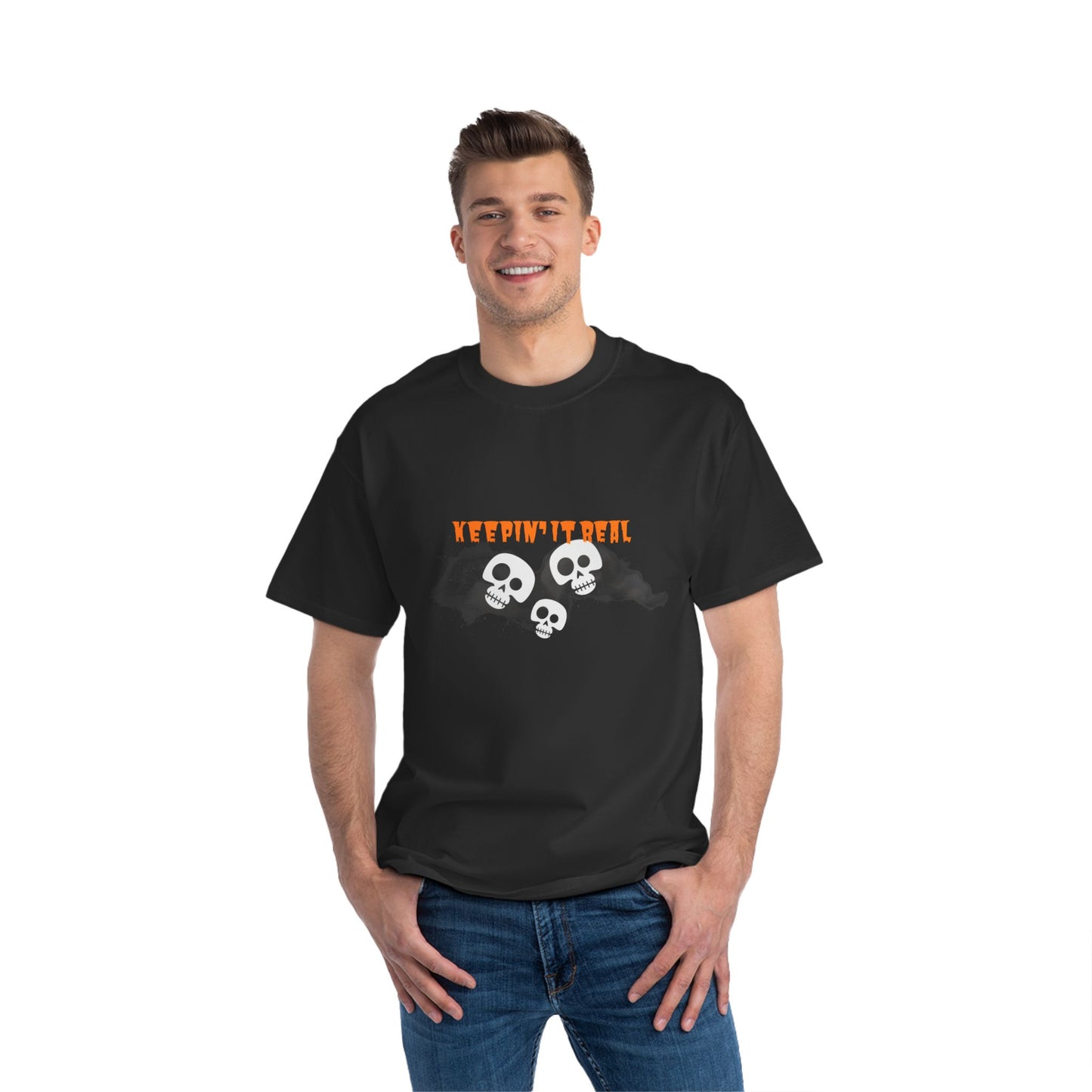 Keepin' It Real - Halloween Short Sleeve T-Shirt - Comedic Slogan T-Shirt - Halloween Collective