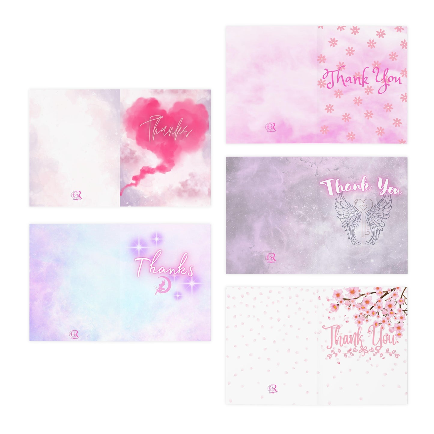 Multi-Design Thank You Cards (5-pack)