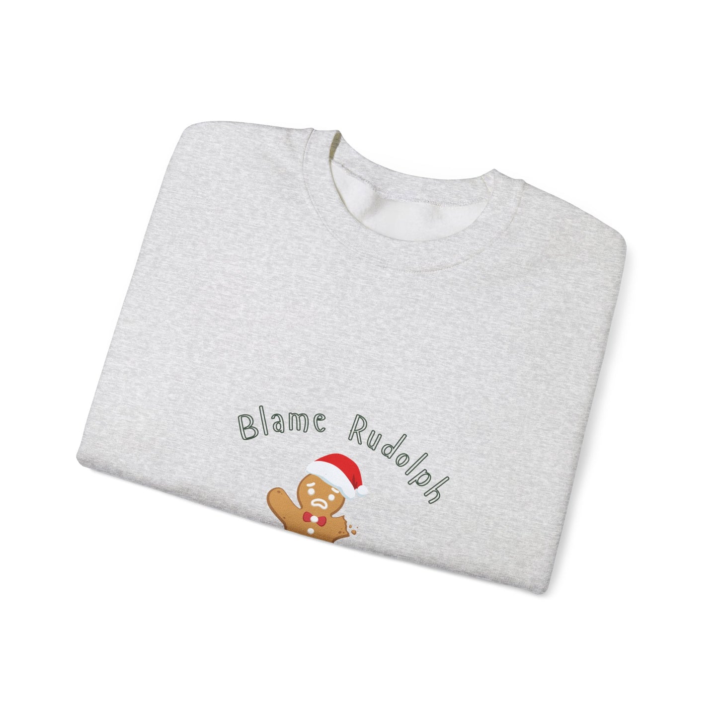 Christmas Sweater - Blame Rodolph - Women's Crewneck Sweatshirt