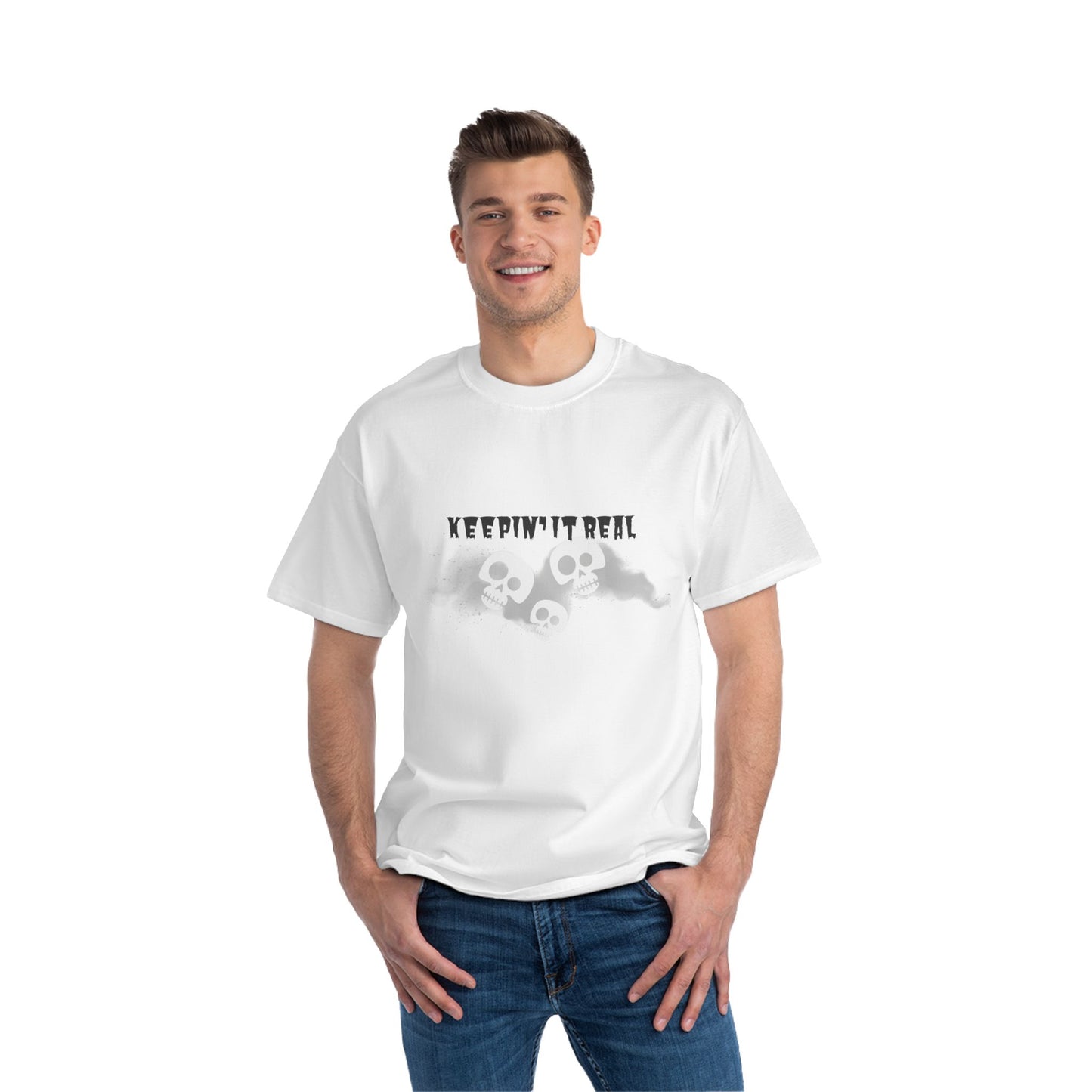 Keepin' It Real - Halloween Short Sleeve T-Shirt - Comedic Slogan T-Shirt - Halloween Collective