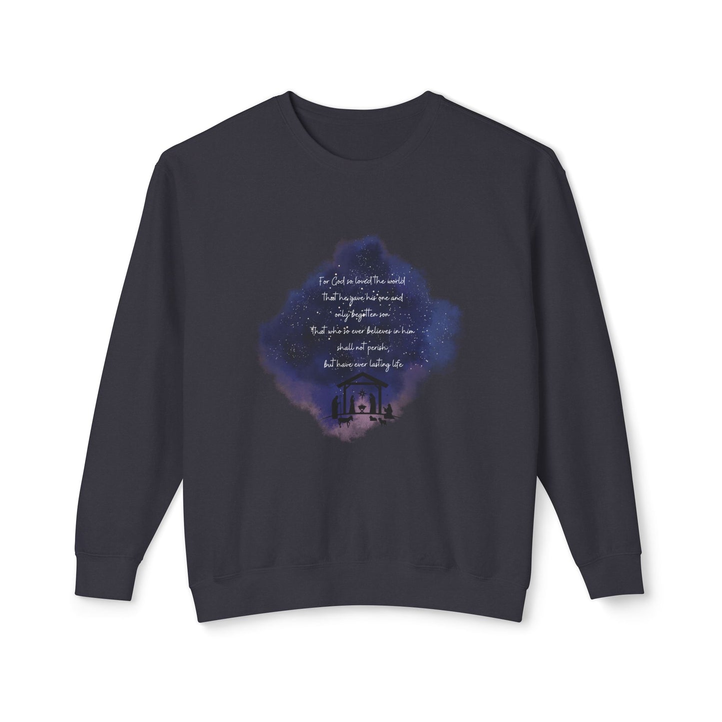 Women's Sweatshirt - Christmas Sweater - John 3:16