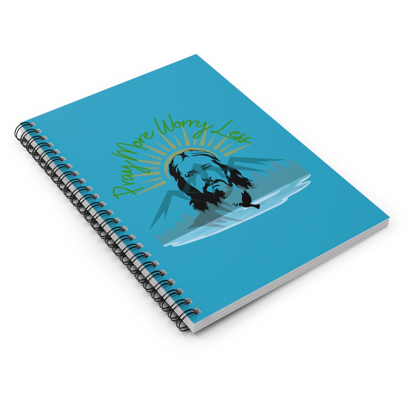 Pray More Worry Less - Spiral Notebook