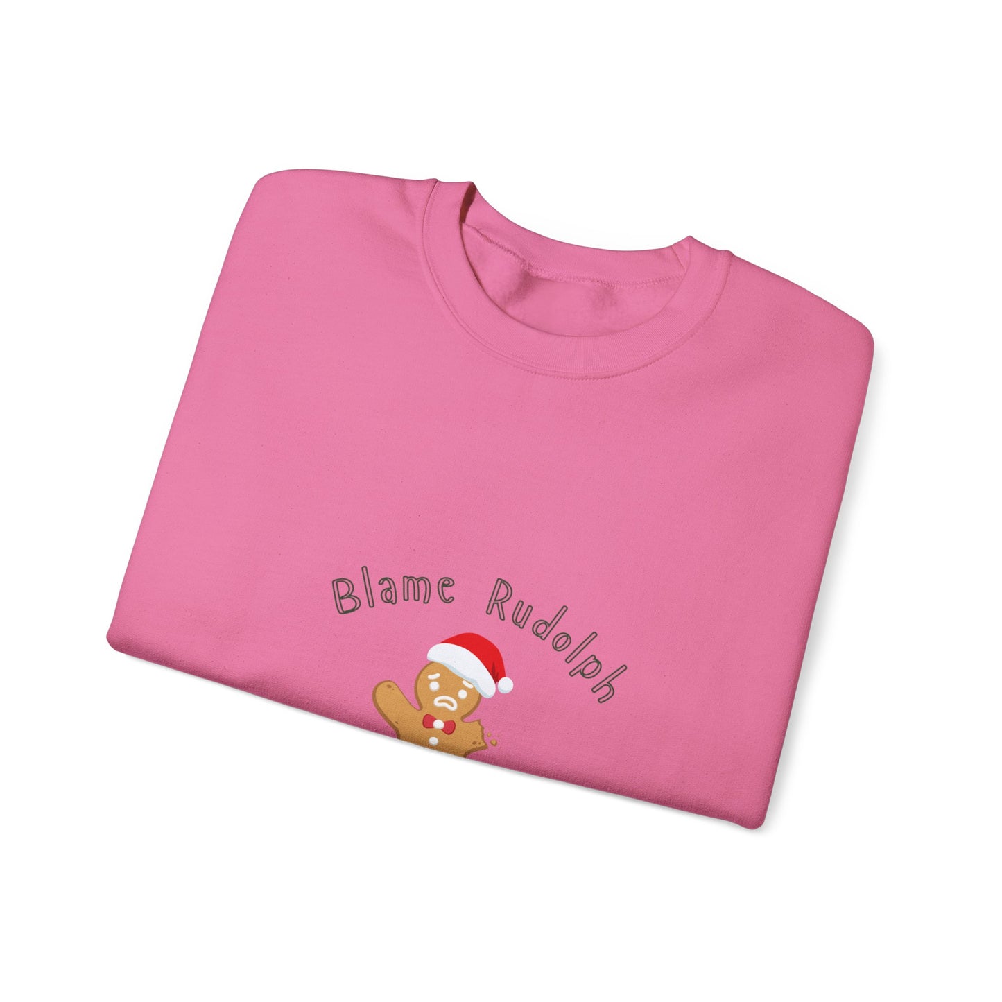 Christmas Sweater - Blame Rodolph - Women's Crewneck Sweatshirt