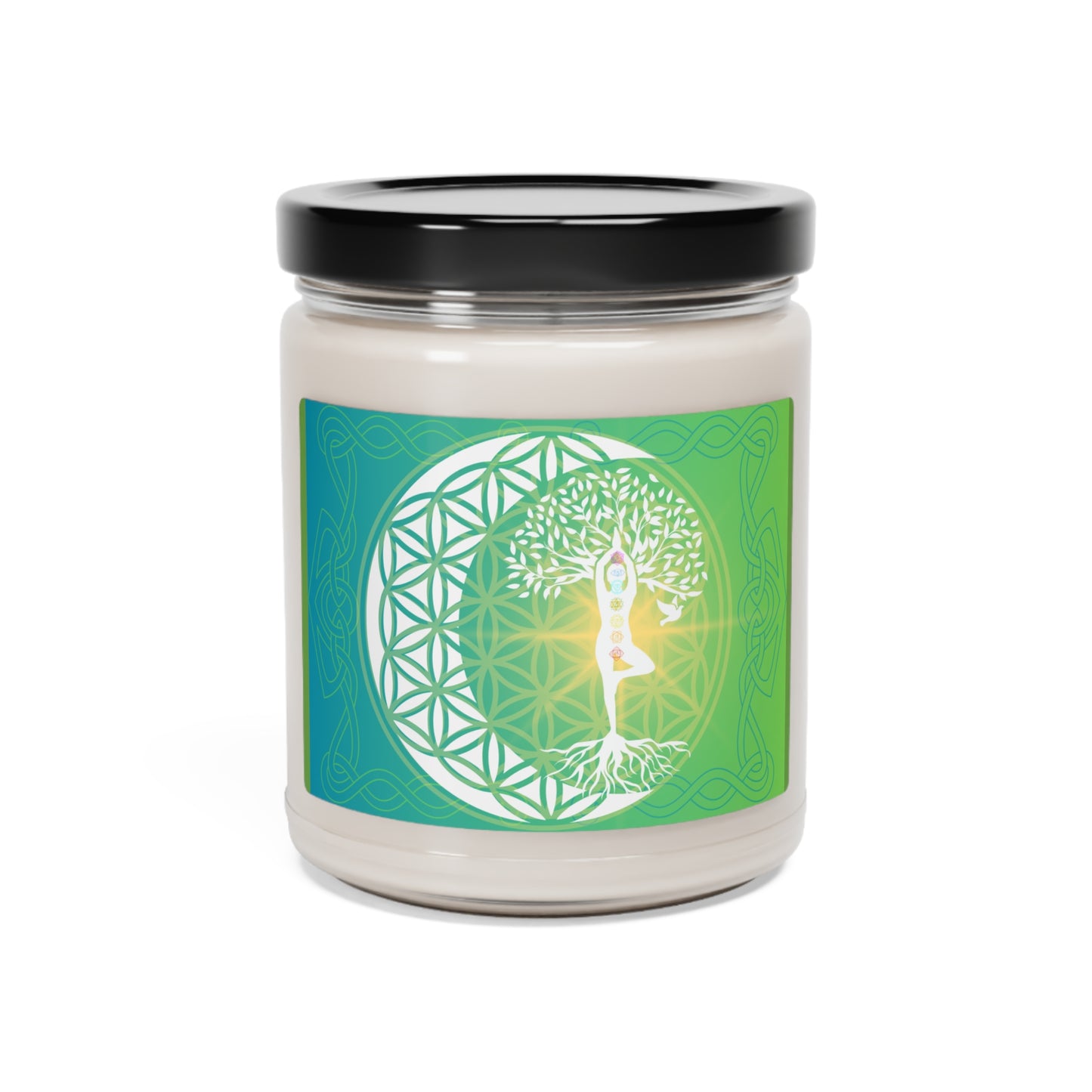 Soy Wax Aromatic Candle - Flower of Life - Gaia Collective