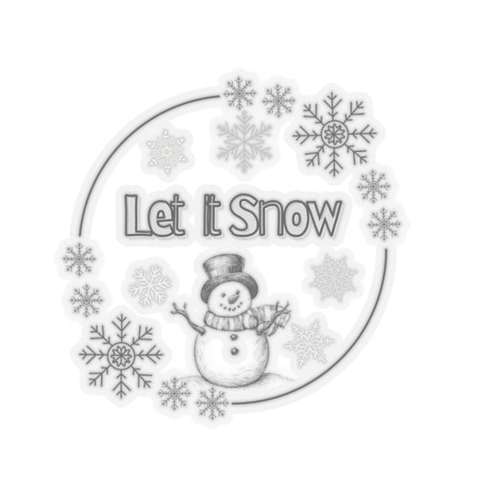 Laptop Sticker - Winter Sticker - Let It Snow