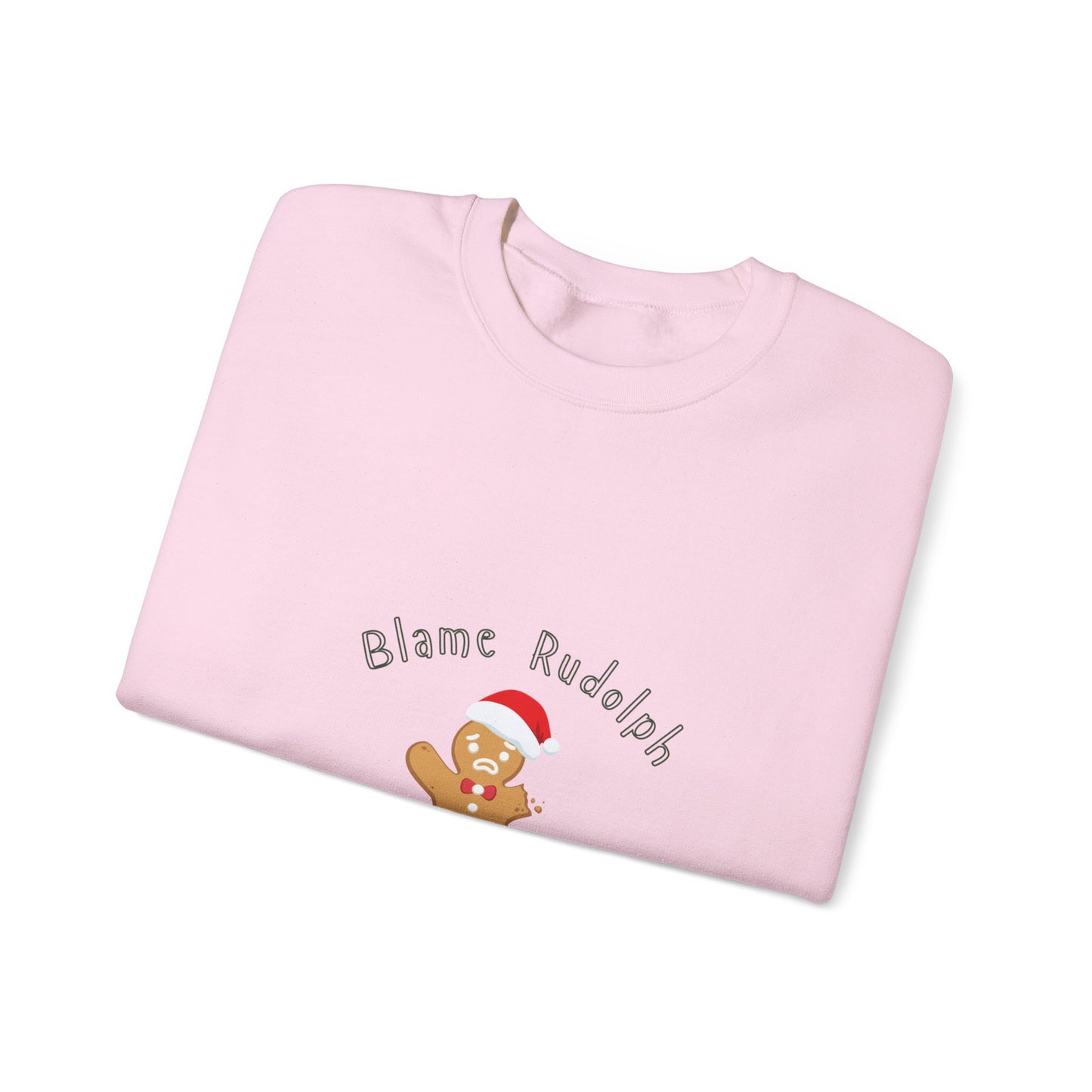 Christmas Sweater - Blame Rodolph - Women's Crewneck Sweatshirt